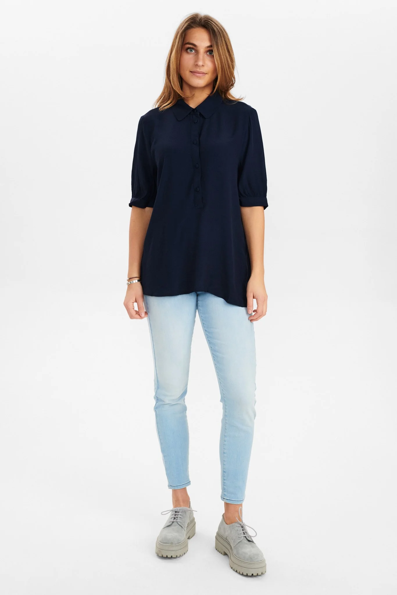 NUDELSIA S/S SHIRT - Dark Sapphire - Image 3