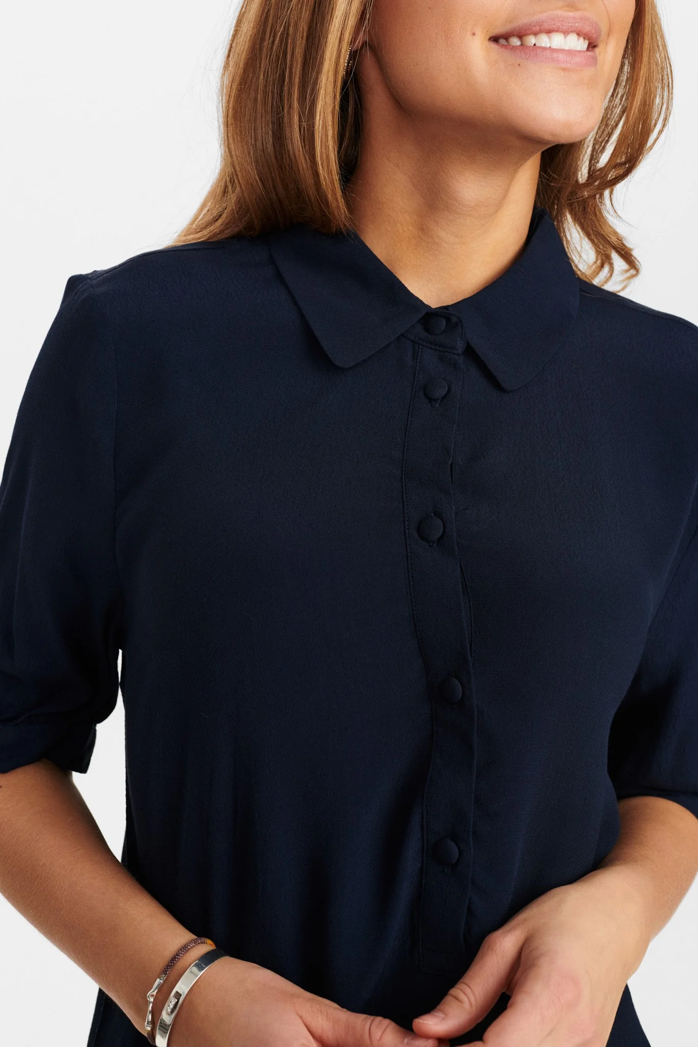 NUDELSIA S/S SHIRT - Dark Sapphire - Image 4