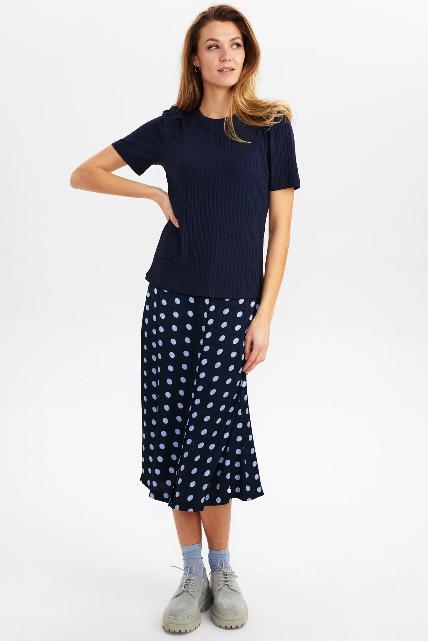 NUDELYSIA TEE - Dark Sapphire - Image 3
