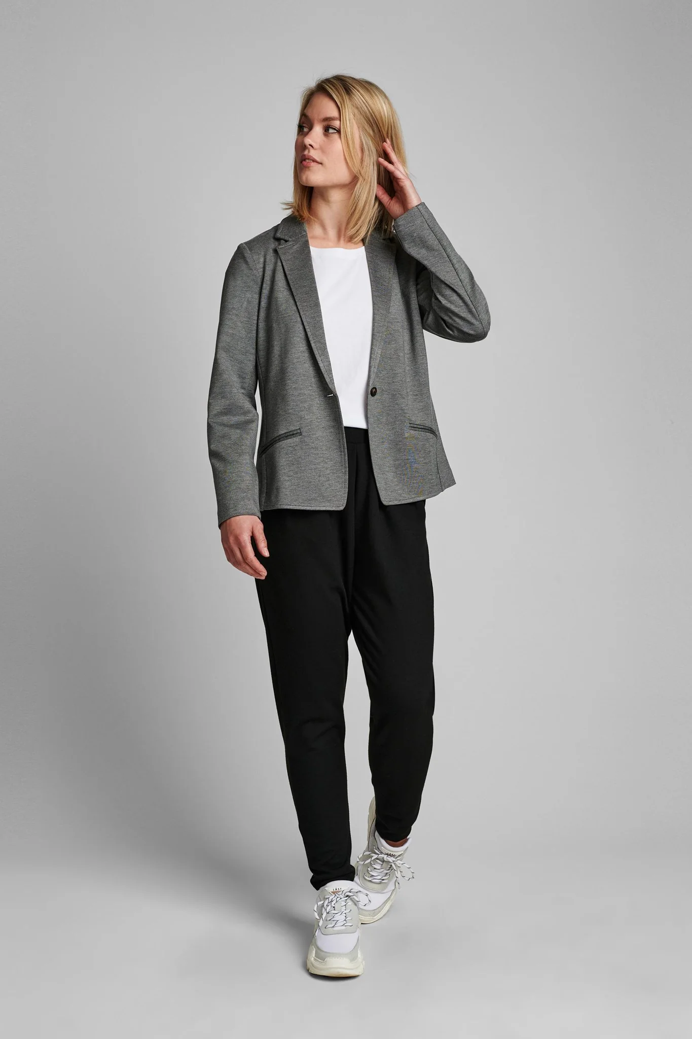 NUDENI BLAZER - NOOS - Light grey mel - Image 3