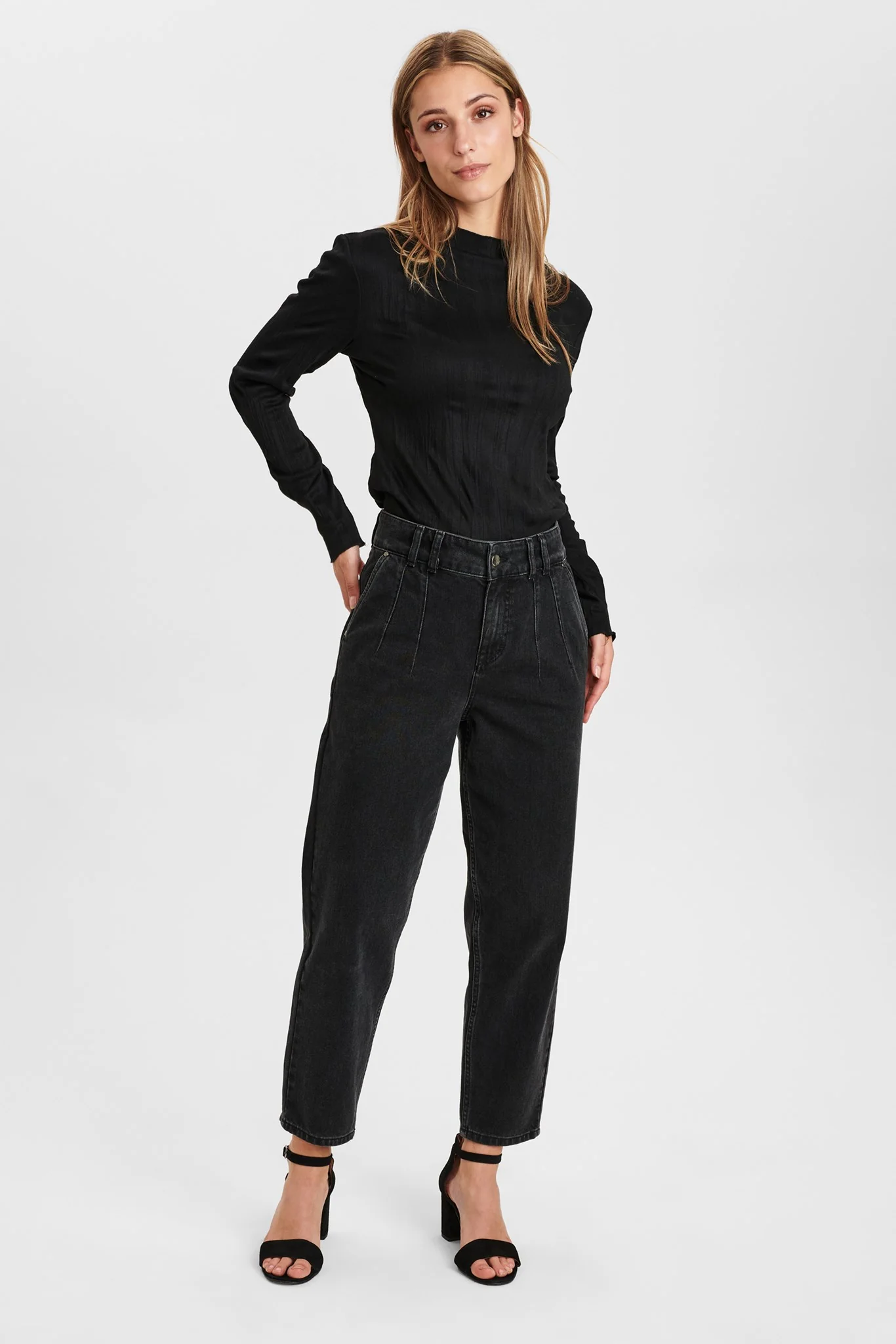 NUDENNISE BLOUSE - Caviar - Image 3