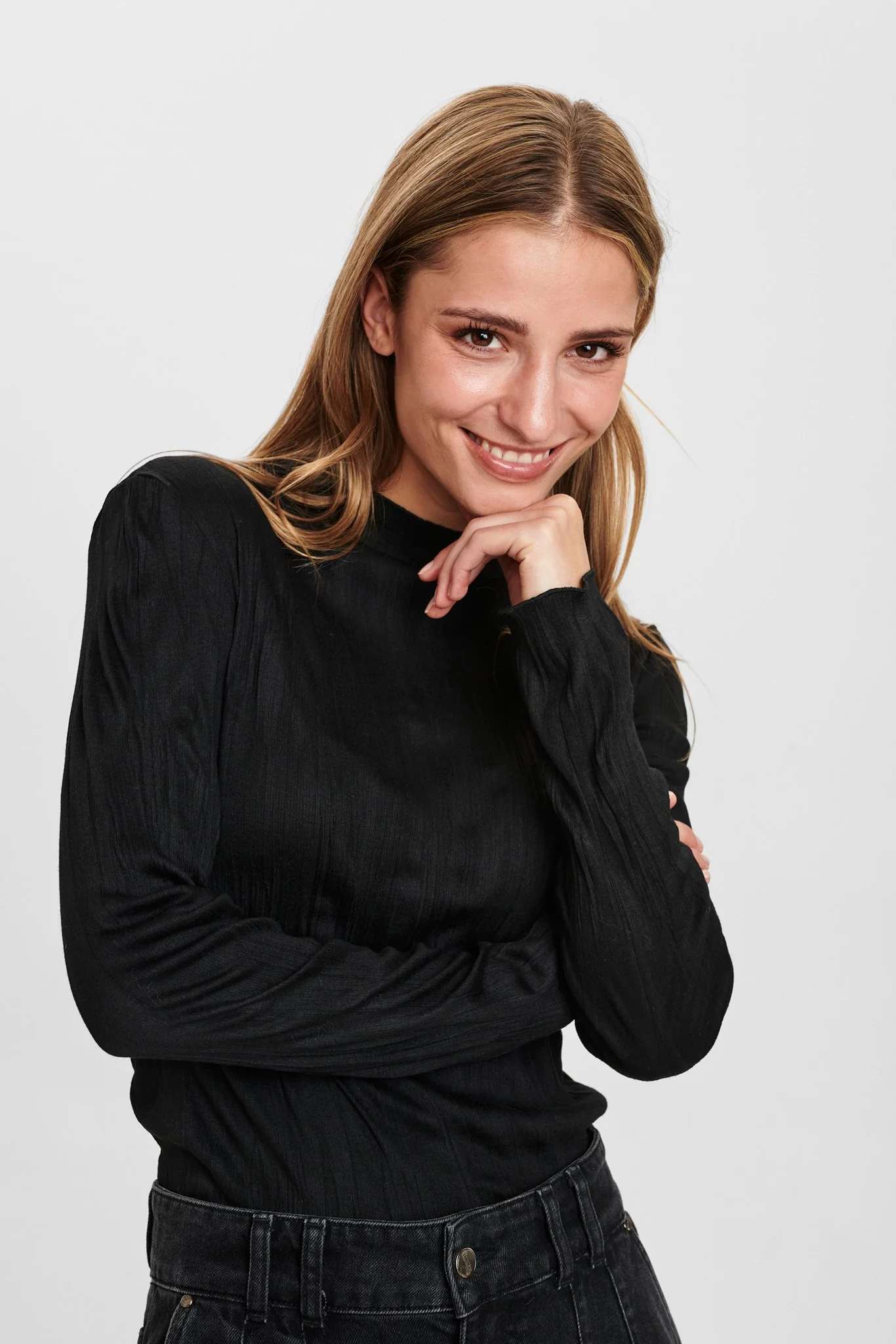 NUDENNISE BLOUSE - Caviar - Image 6