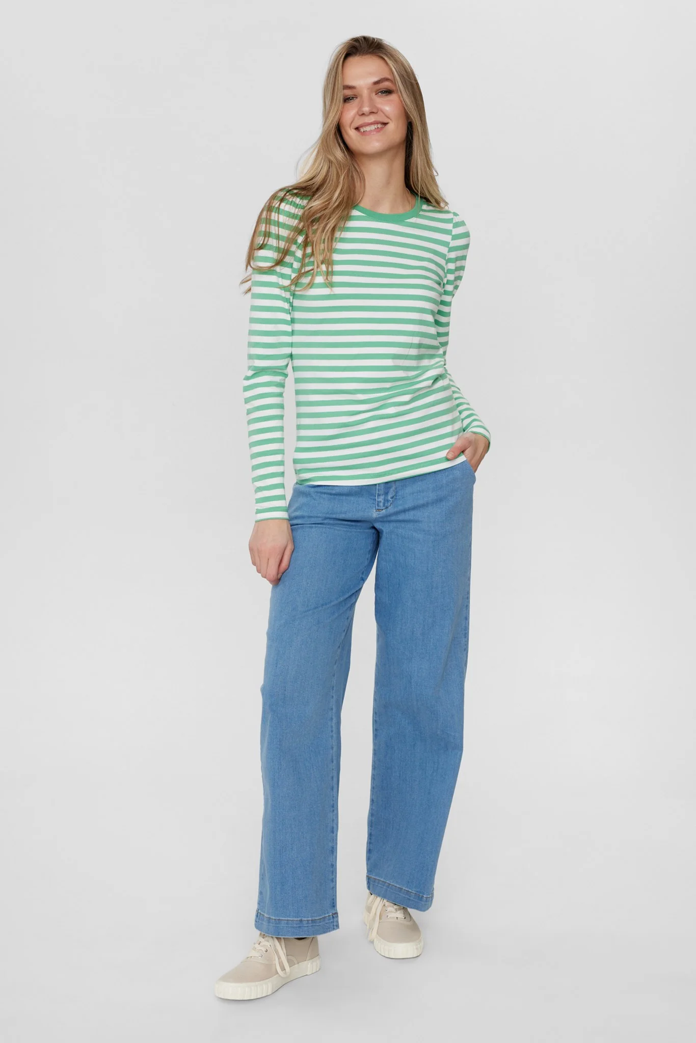 NUDIZZY LS T-SHIRT - GOTS - Green Spruce - Image 3