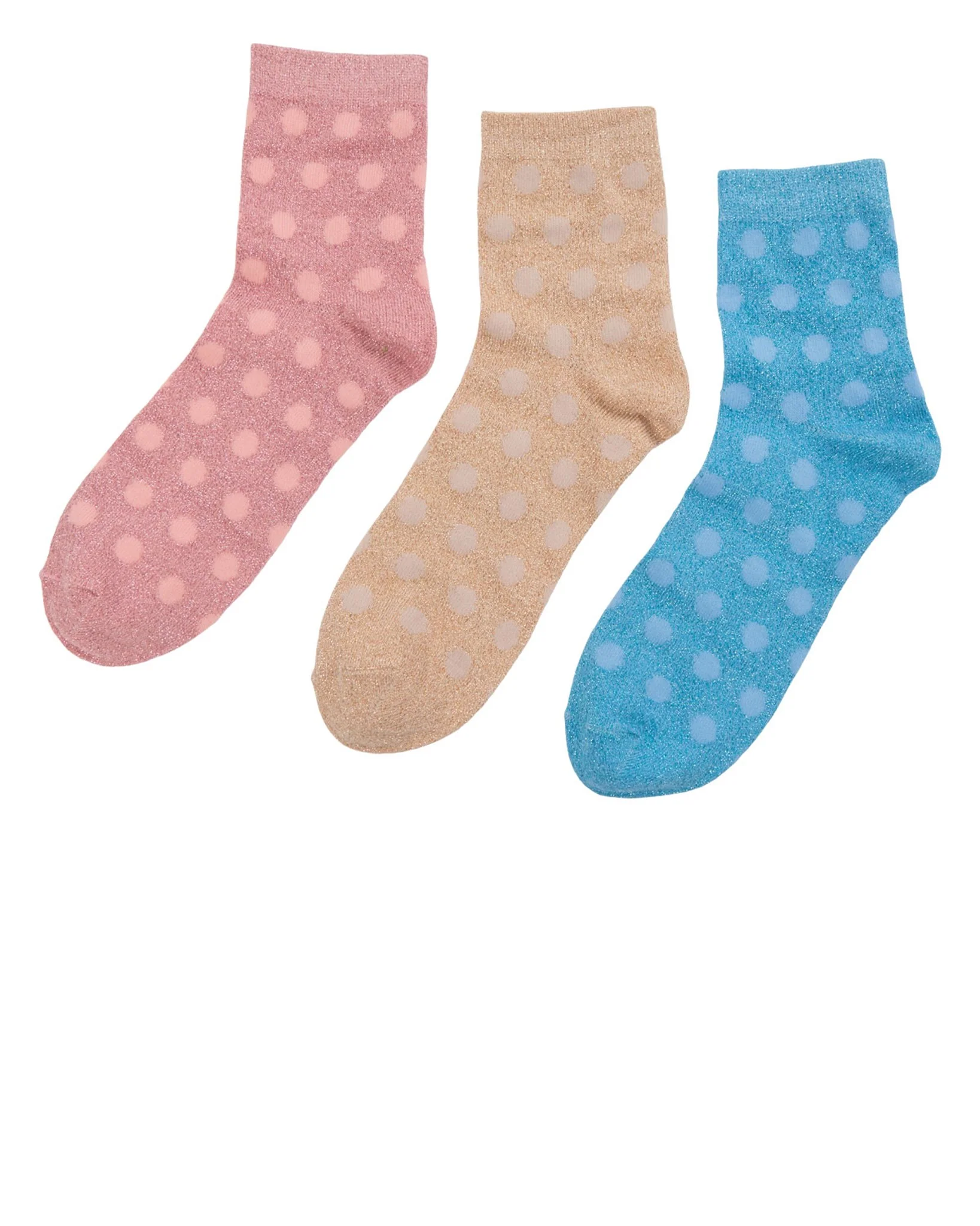 NUDOLLY 3-PACK ANCLE SOCK - Multi - Image 2