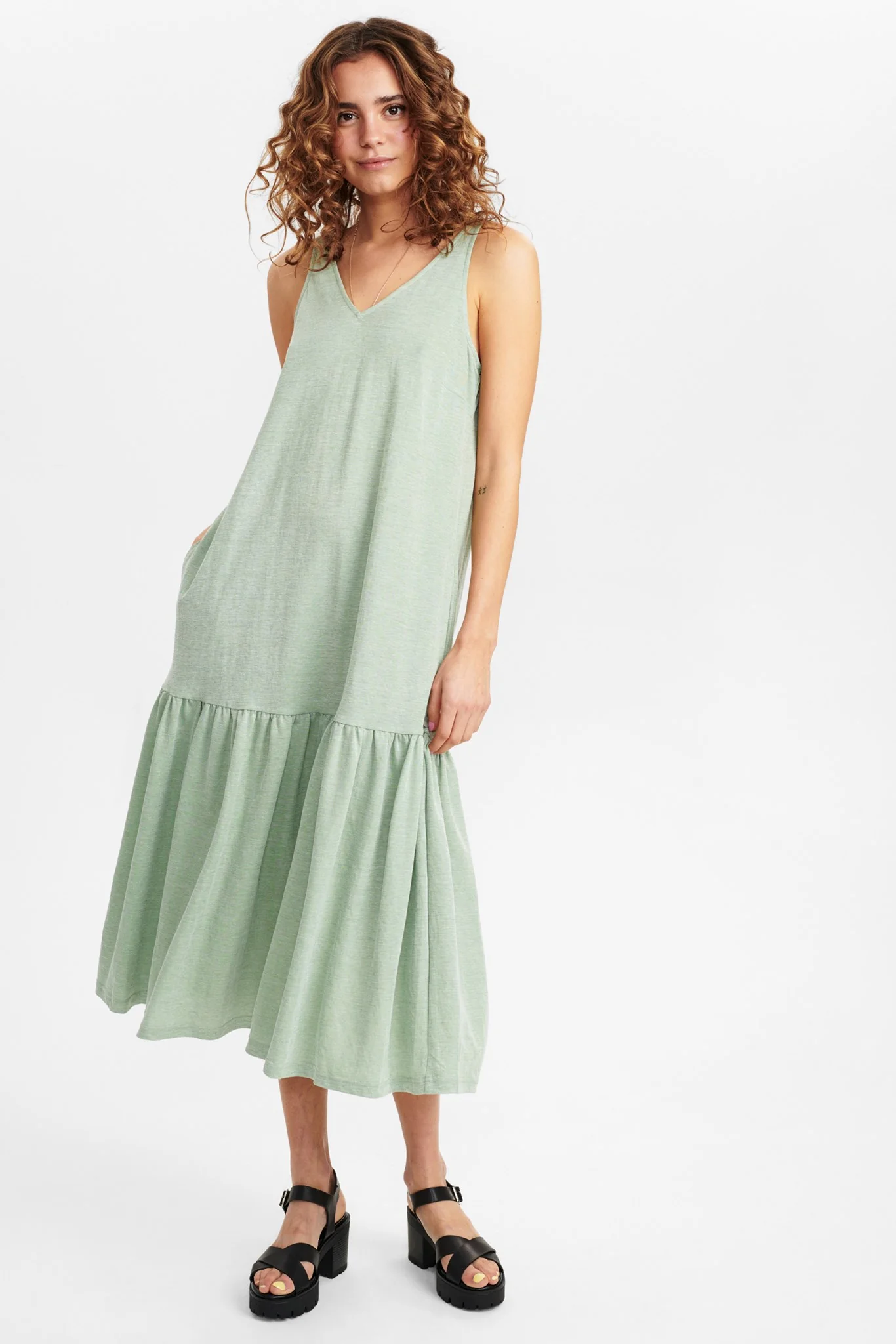 NUDOMINO DRESS - Sea Foam - Image 3