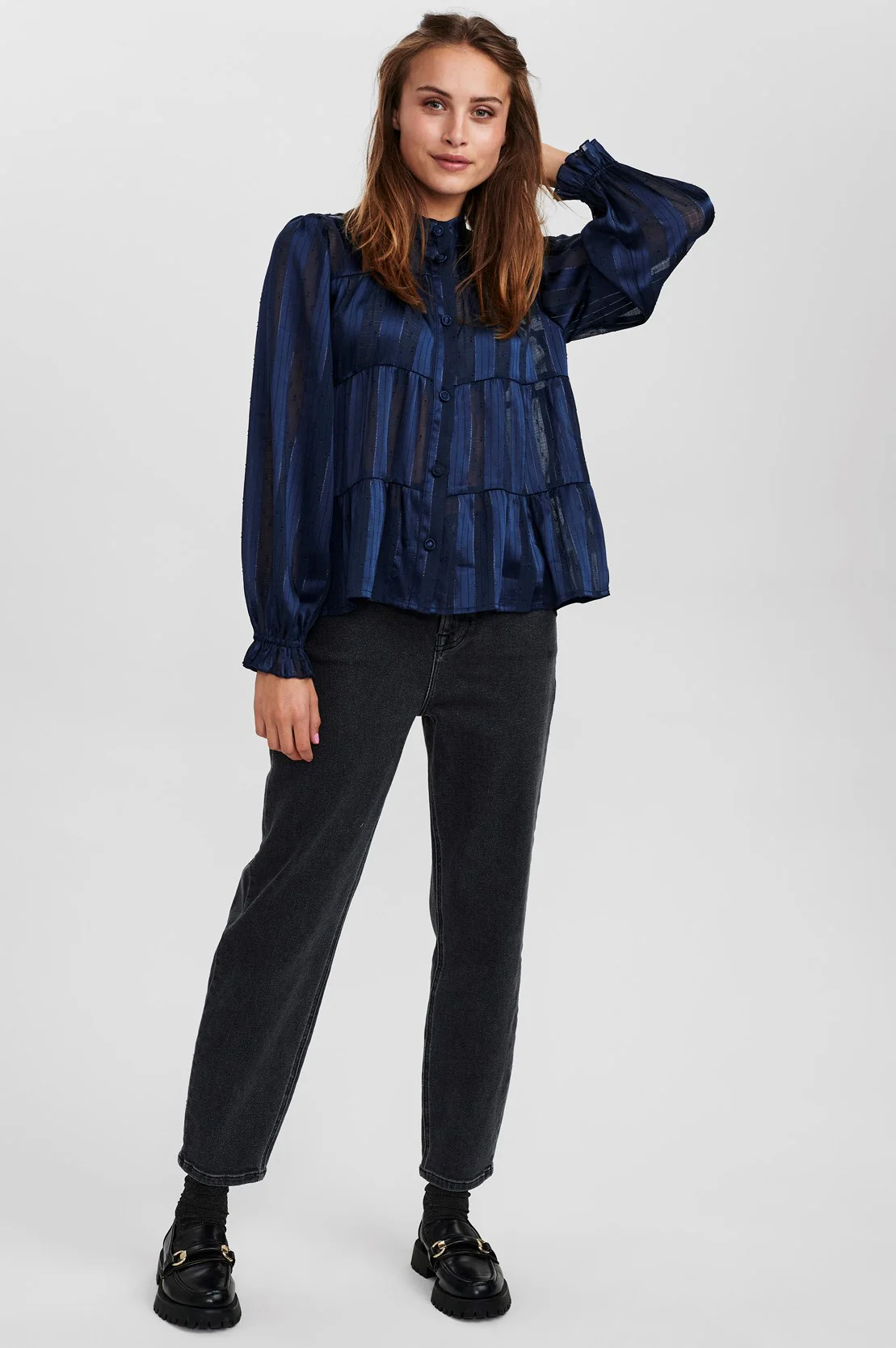 NUDOTSKY BLOUSE - Dark Sapphire - Image 3