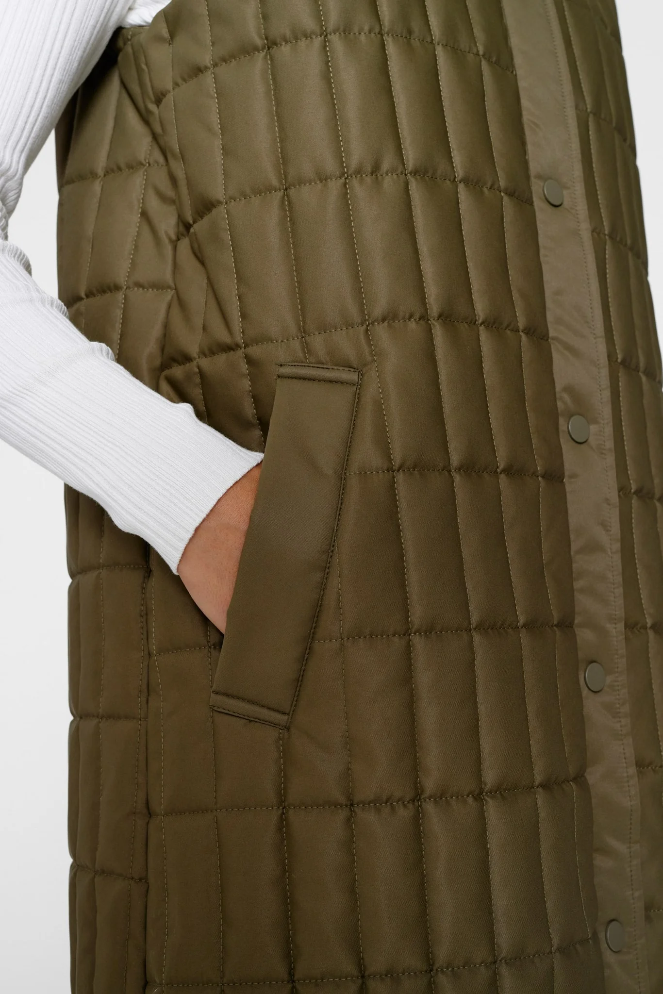 NUDRAINY WAISTCOAT - Ivy Green - Image 4