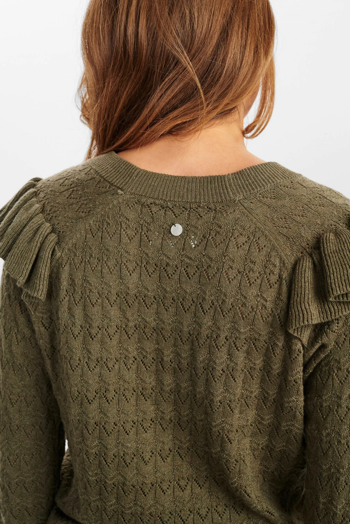 NUDULLIA CARDIGAN - Deep Lichen Green - Image 5