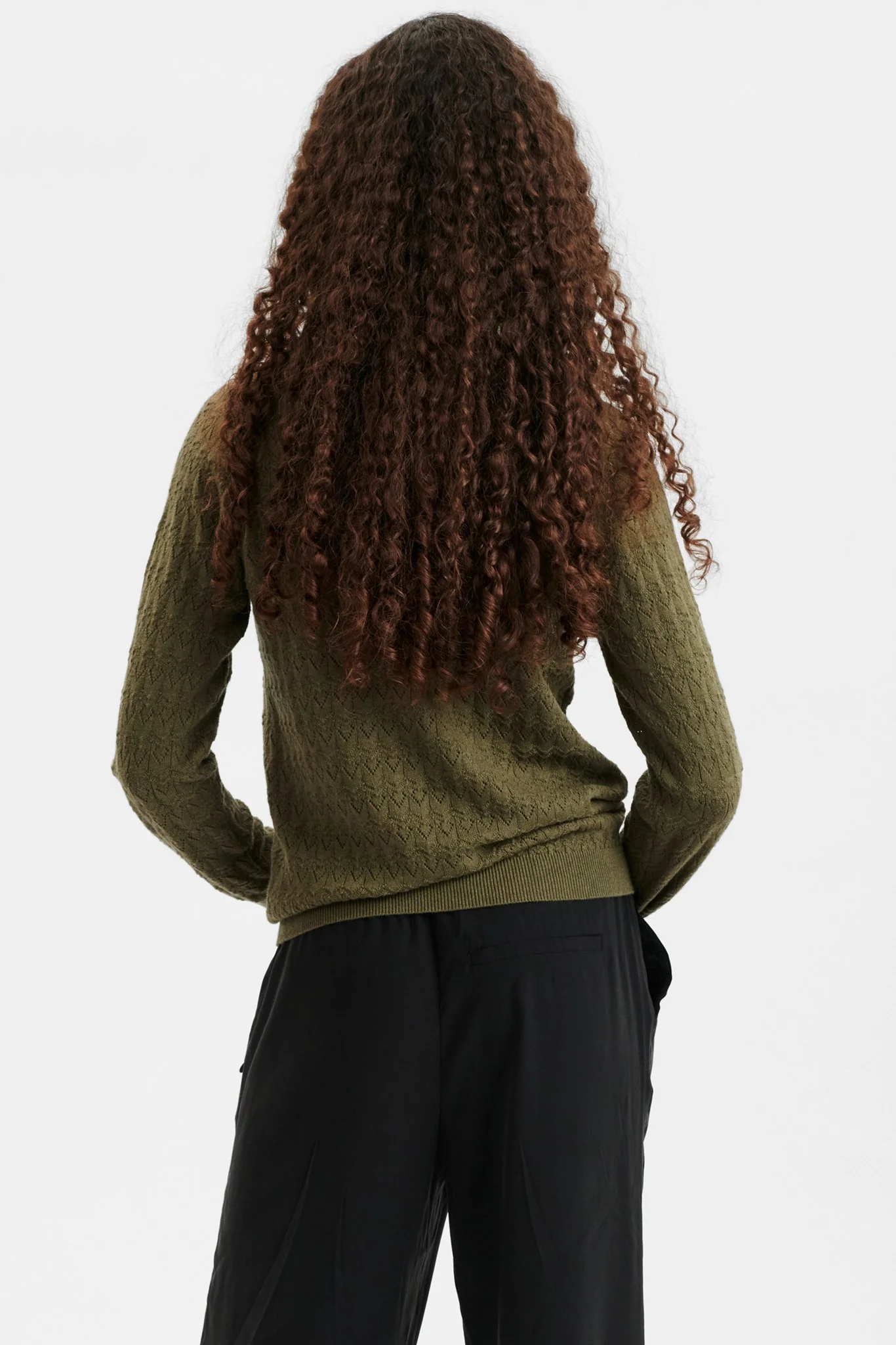 NUDULLIA PULLOVER W/O RUFFLES - Deep Lichen Green - Image 2