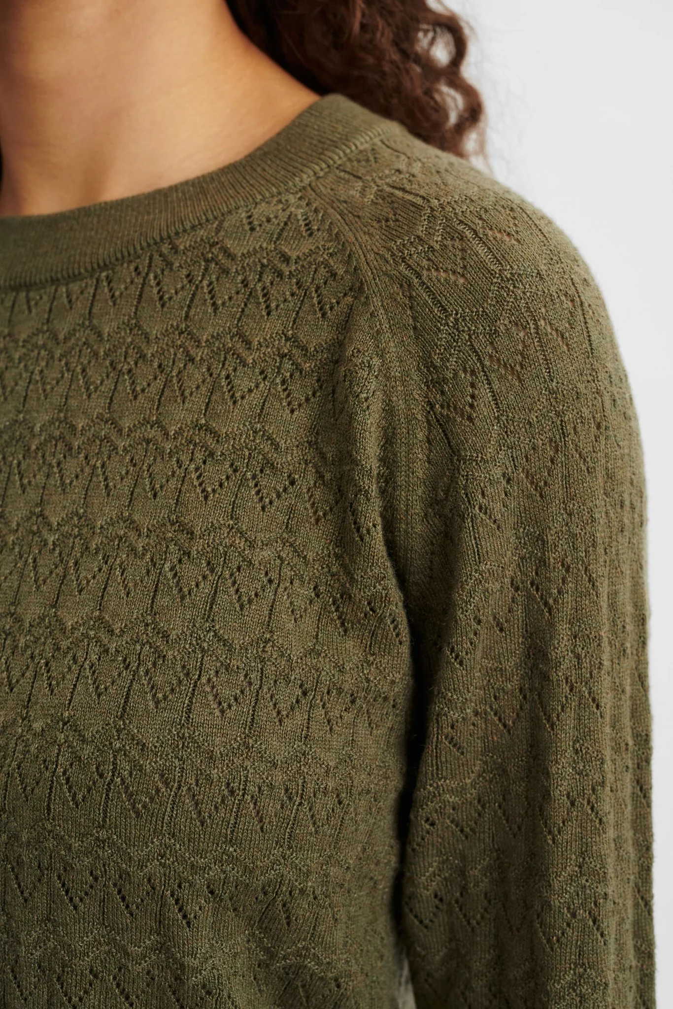 NUDULLIA PULLOVER W/O RUFFLES - Deep Lichen Green - Image 4