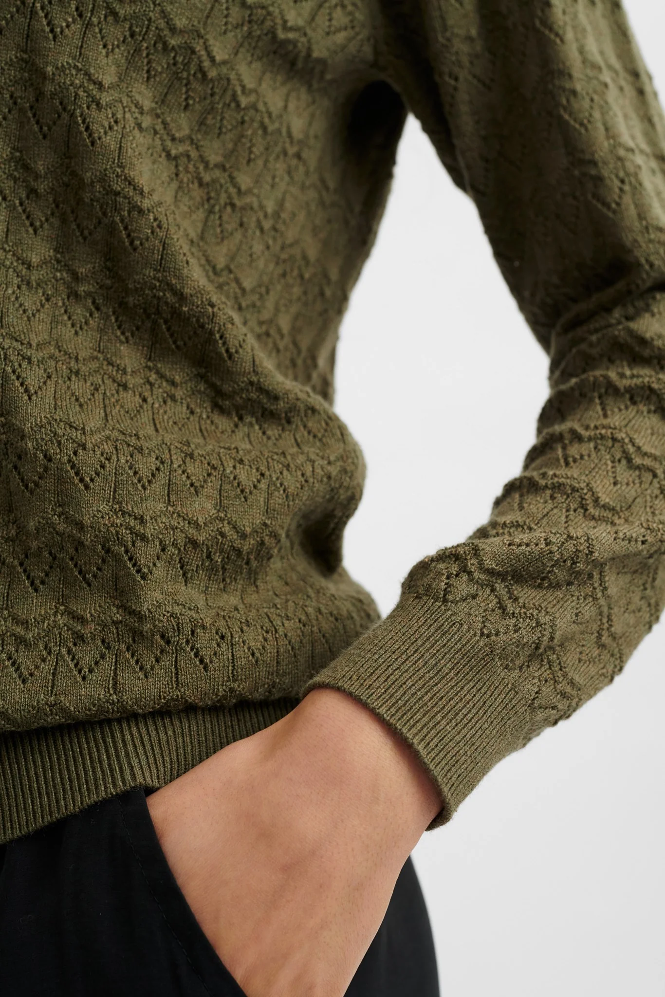 NUDULLIA PULLOVER W/O RUFFLES - Deep Lichen Green - Image 5