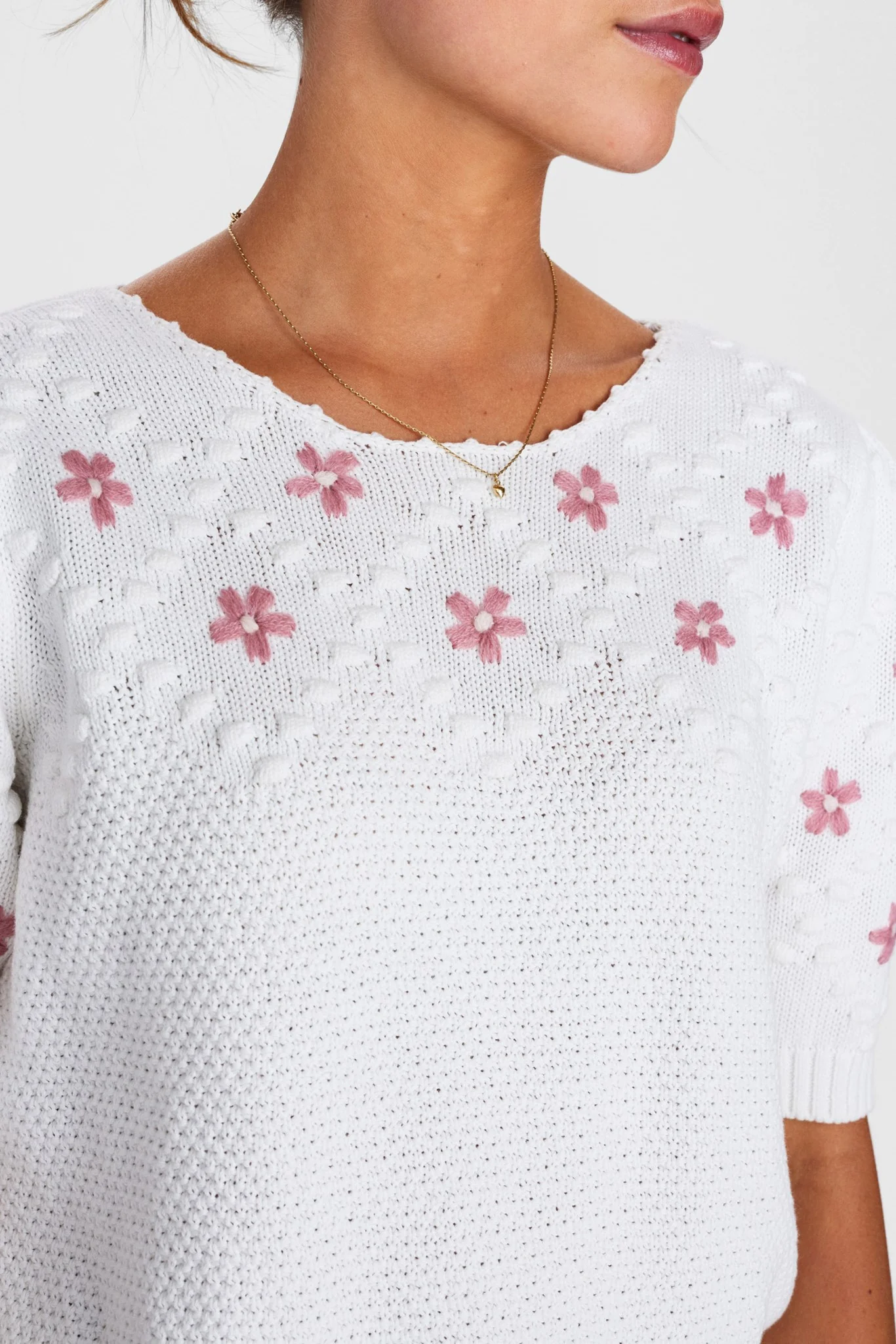 NUDULLIS SS PULLOVER - Cloud Dancer - Image 4