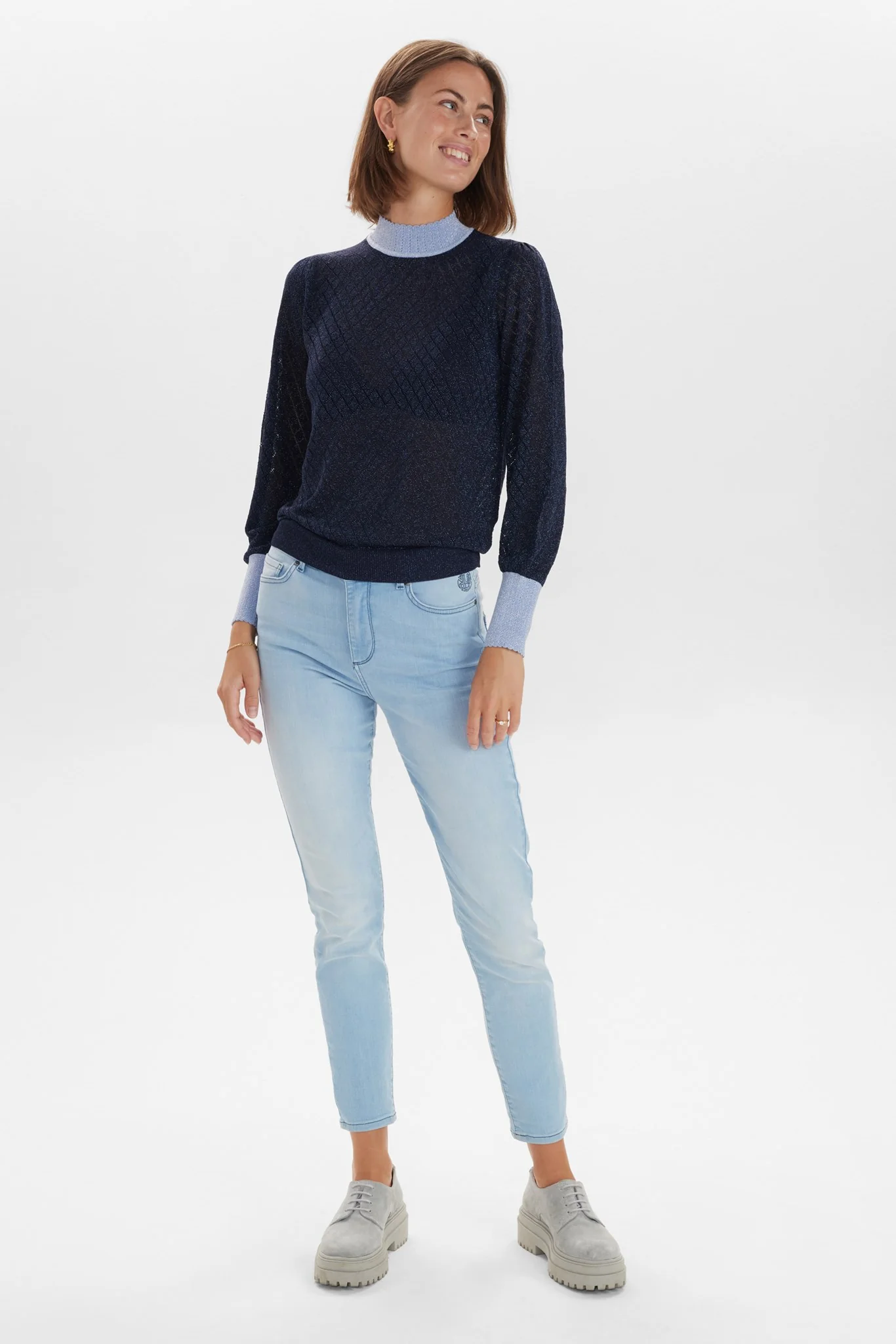 NUEA HIGHNECK PULLOVER - Dark Sapphire - Image 3