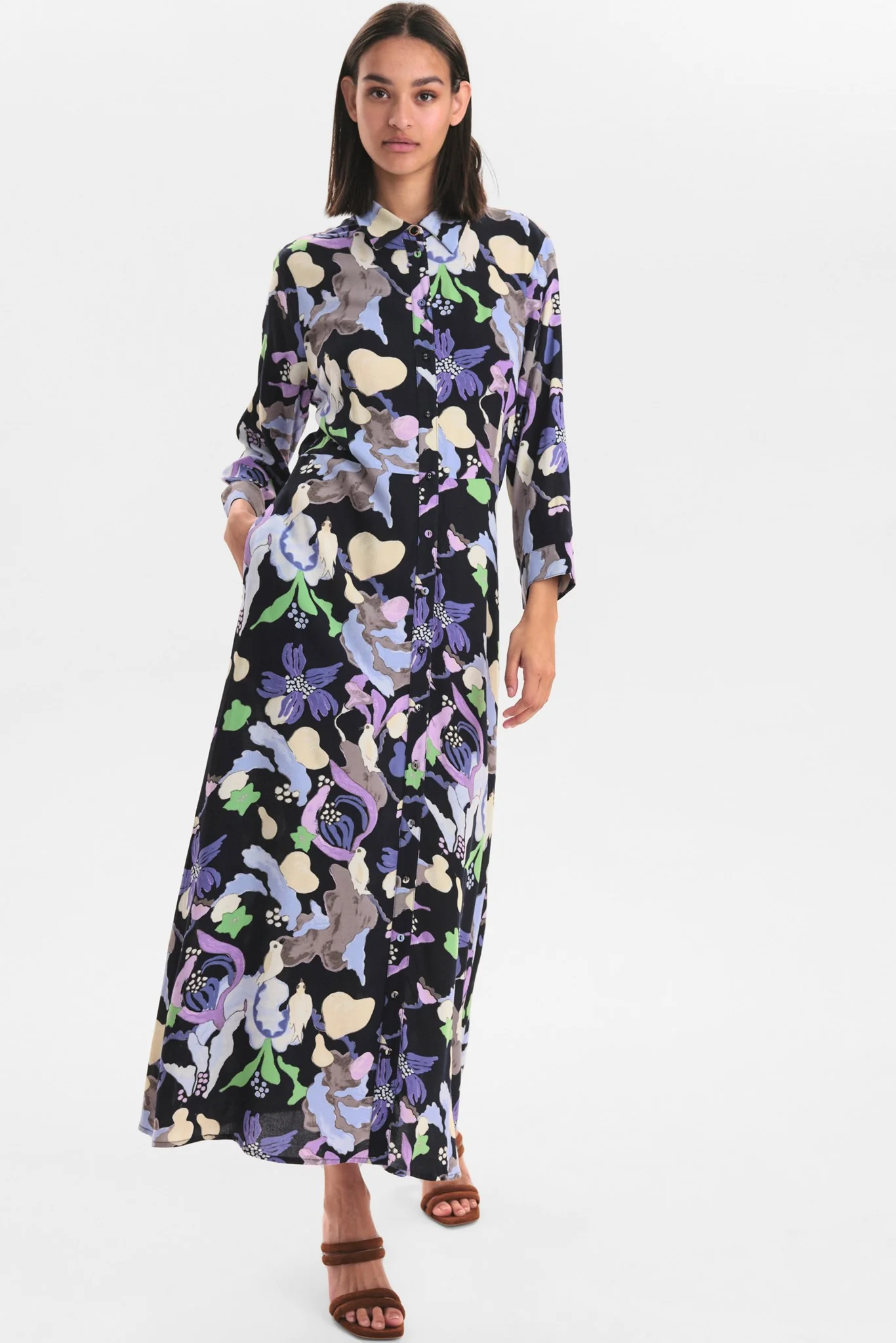 NUEAMAJA LONG DRESS - Dark Sapphire - Image 3