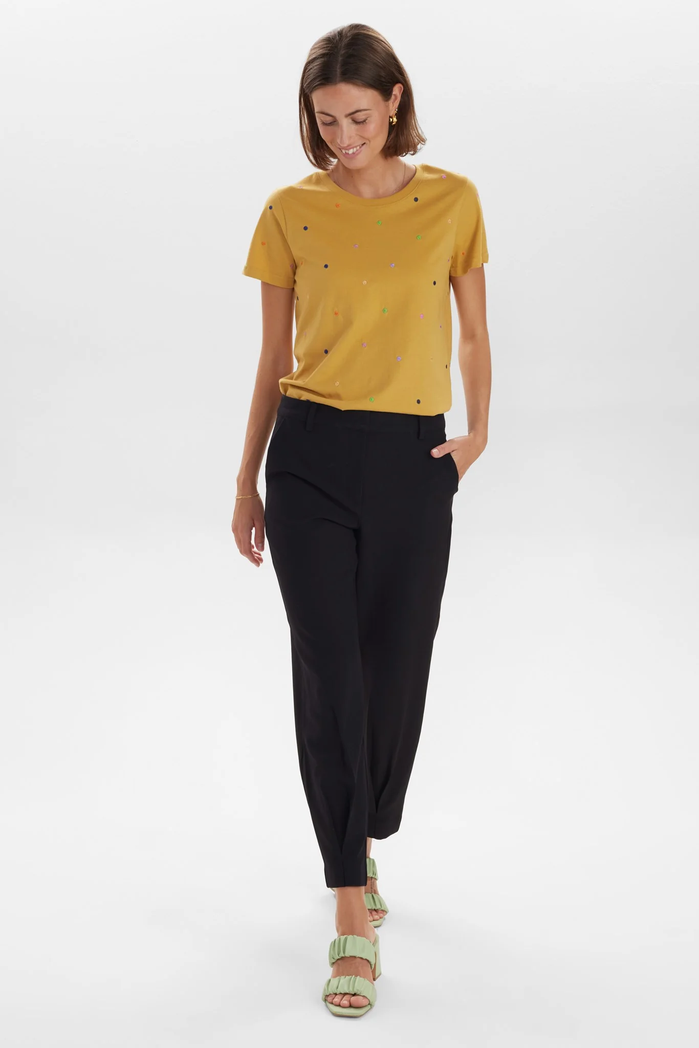 NUEAZELINA PANT - Caviar - Image 3