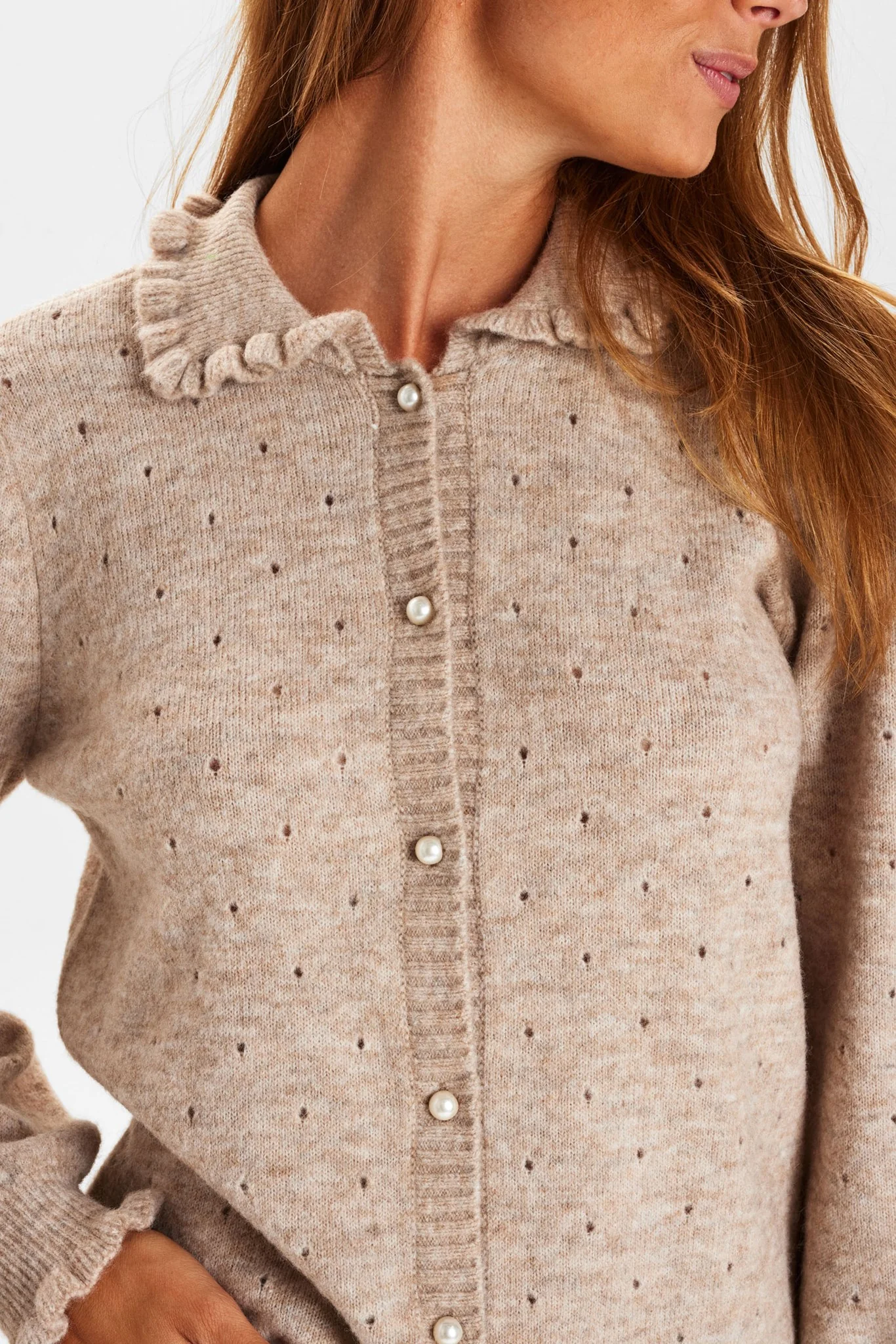 NUEBBA CARDIGAN - Cobblestone - Image 4