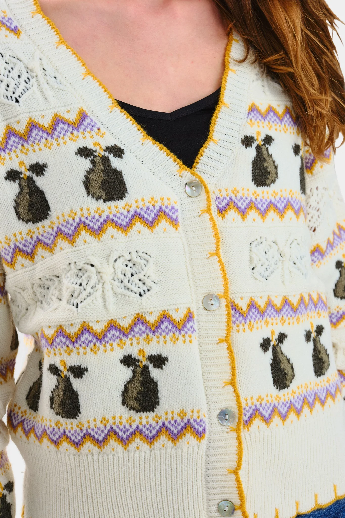 NUEBBALENE CARDIGAN - Cloud Dancer - Image 4