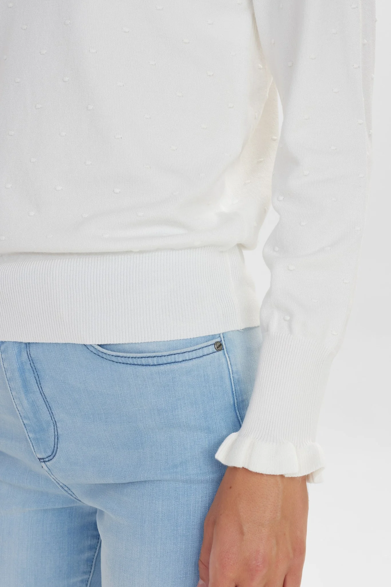 NUECE PULLOVER - Cloud Dancer - Image 4