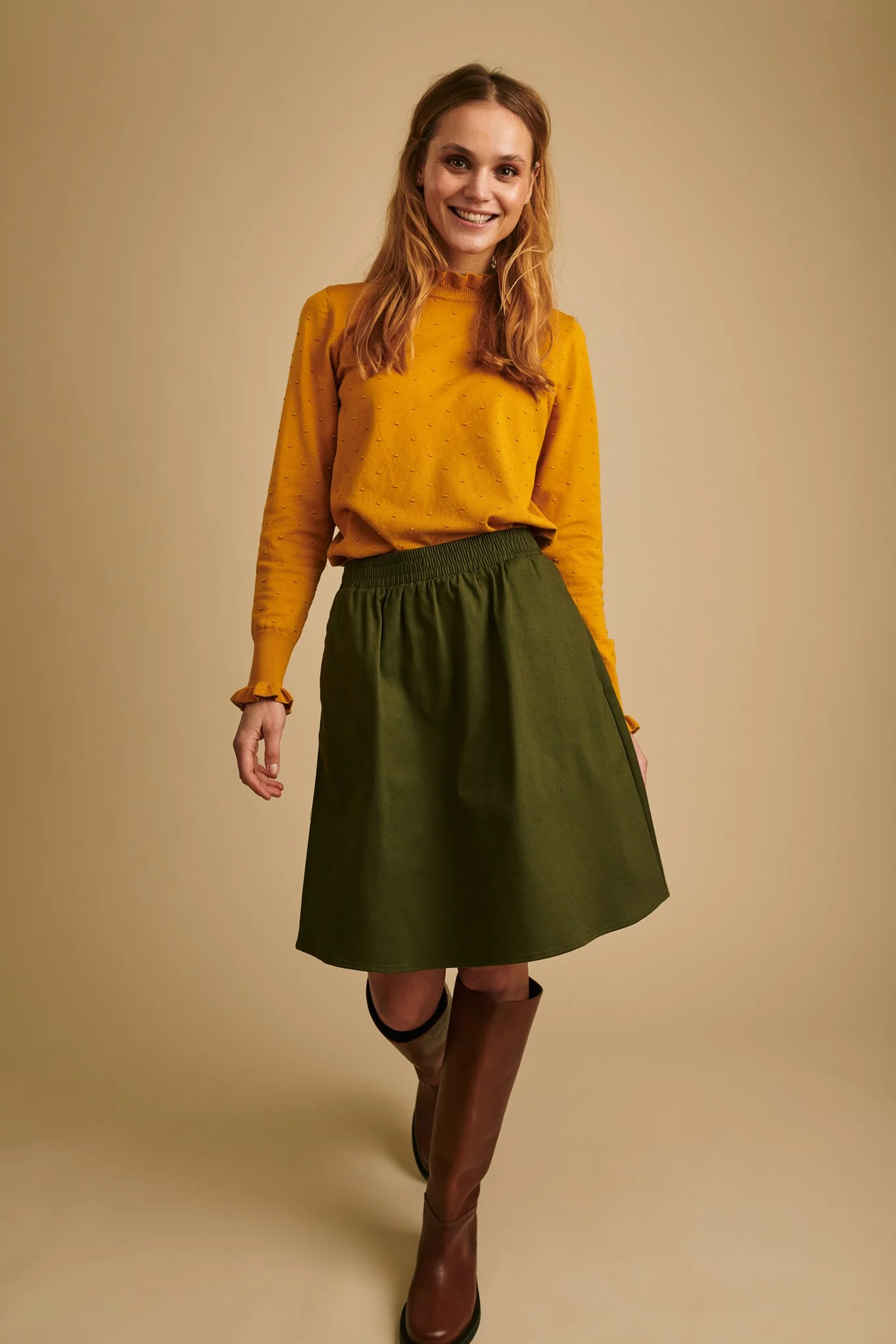 NUECE PULLOVER - Golden Spice - Image 3
