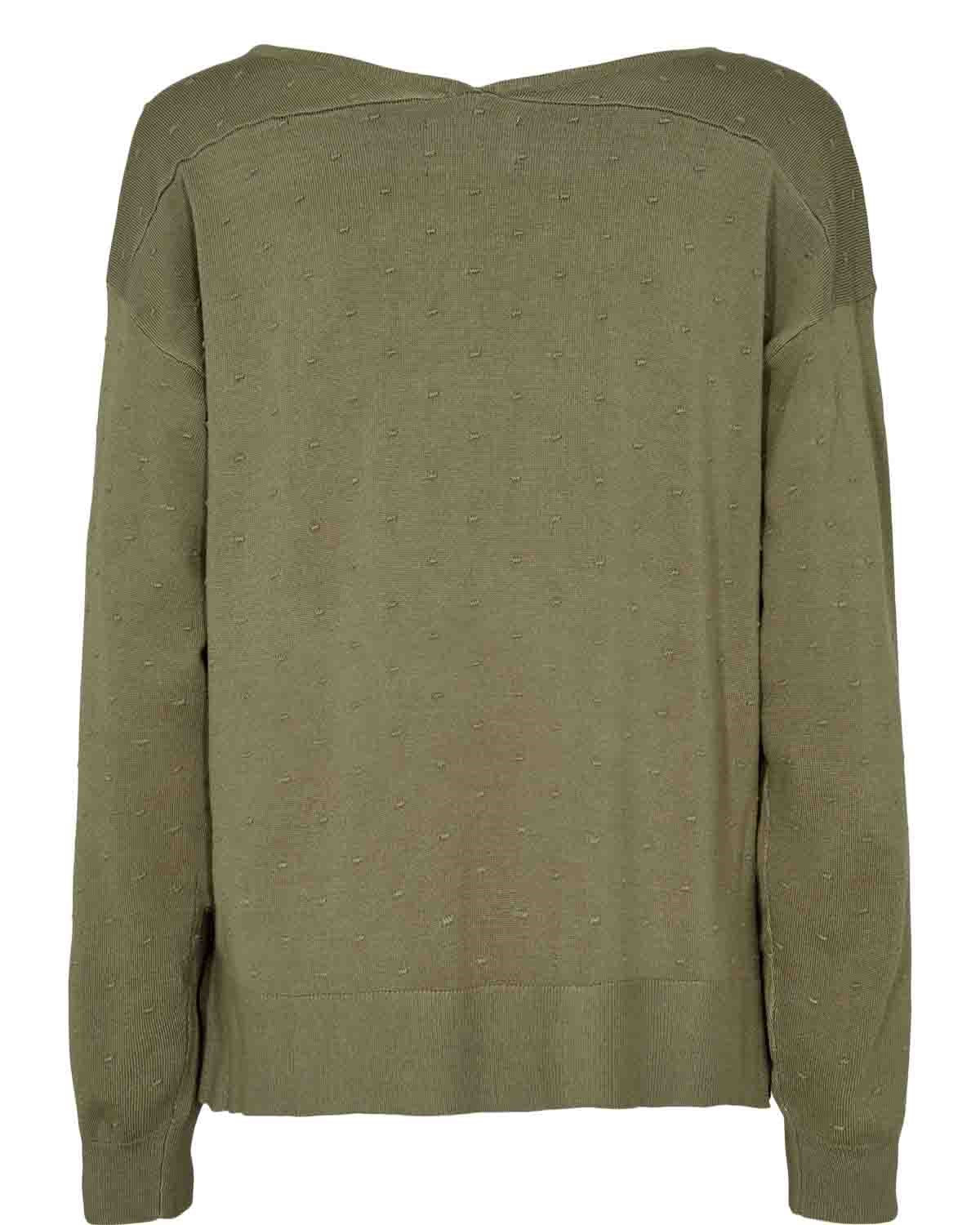 NUECE VNECK PULLOVER - Deep Lichen Green - Image 2