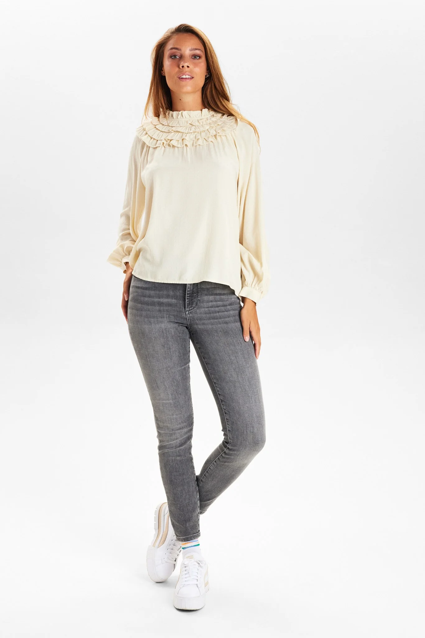 NUEDINA BLOUSE - Pristine - Image 3