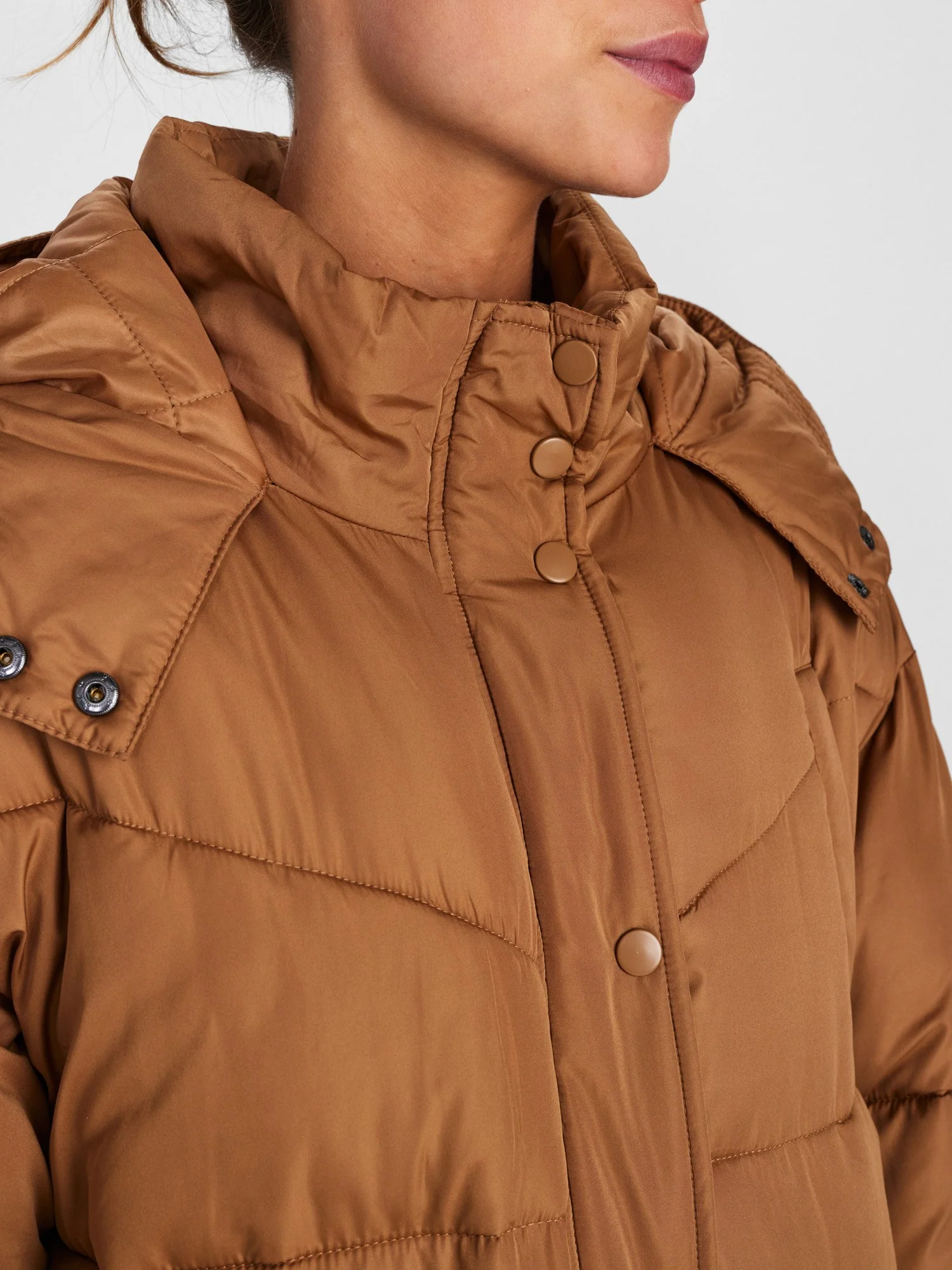 NUEDITTE LONG JACKET - Tobacco Brown - Image 4
