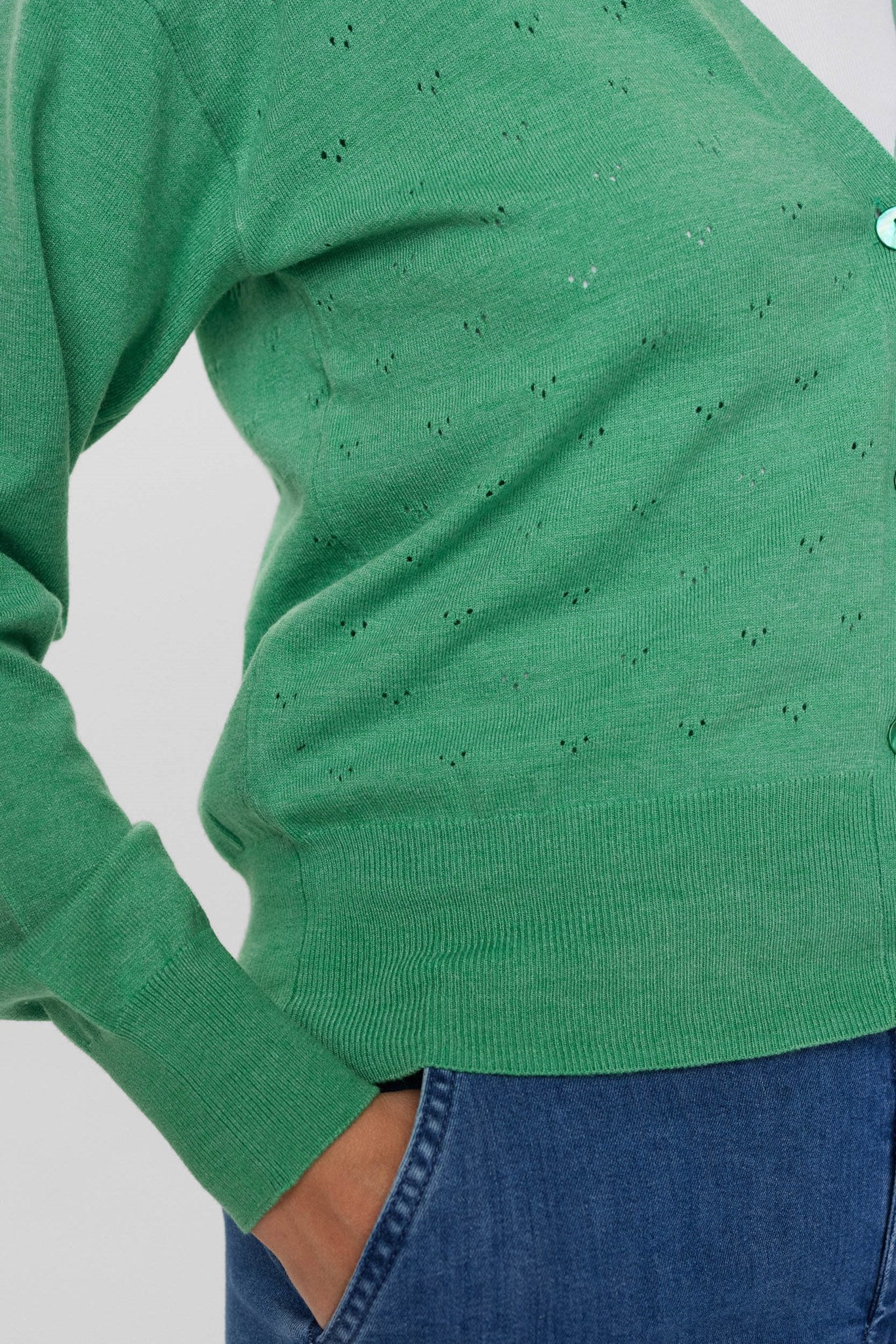 NUEDNA CARDIGAN  - Green Spruce - Image 5