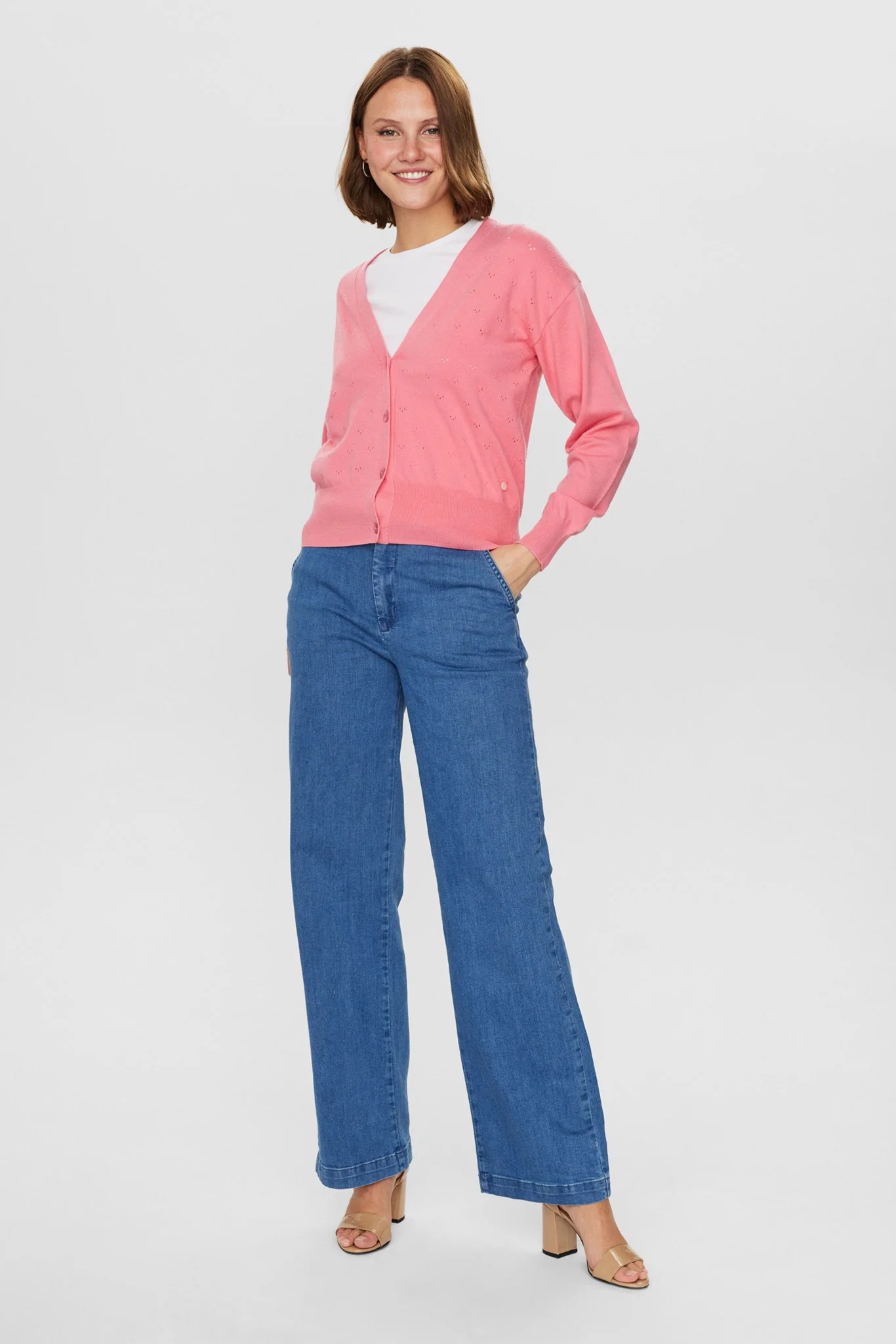 NUEDNA CARDIGAN  - Pink Lemonade - Image 3