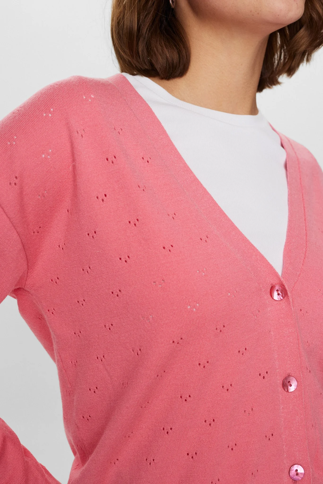 NUEDNA CARDIGAN  - Pink Lemonade - Image 4