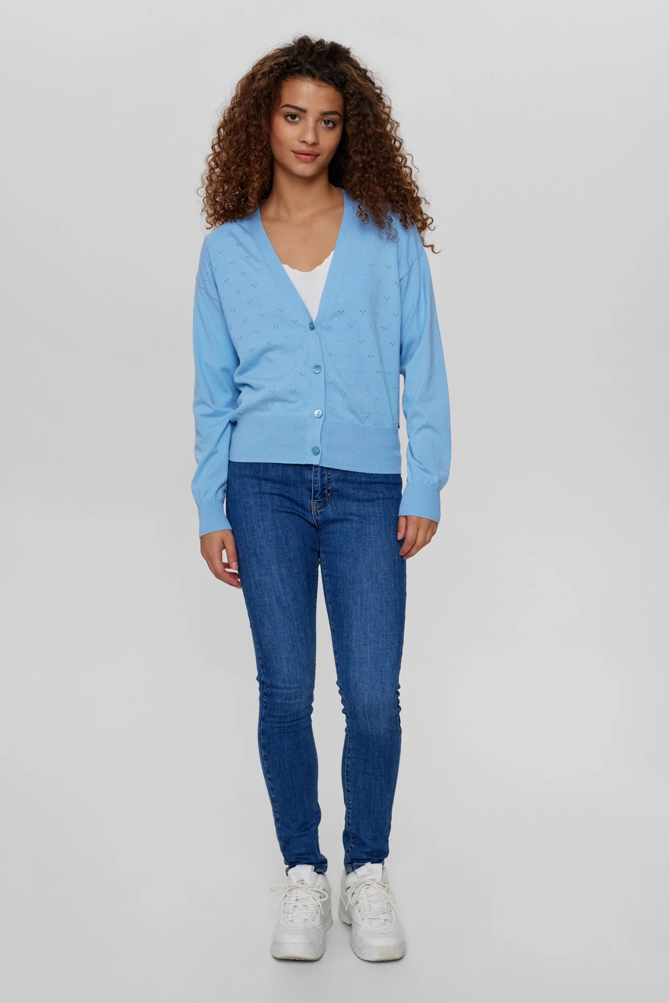 NUEDNA CARDIGAN  - Powder Blue - Image 3