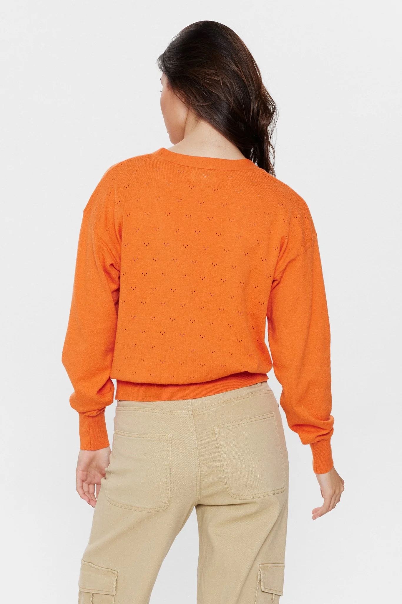 NUEDNA CARDIGAN  - Red Orange - Image 2