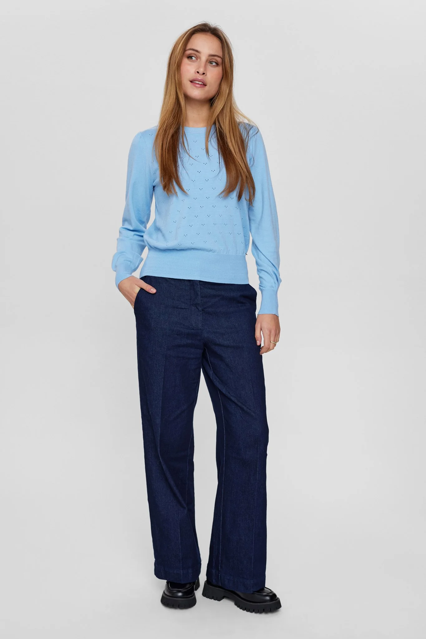 NUEDNA PULLOVER  - Powder Blue - Image 3
