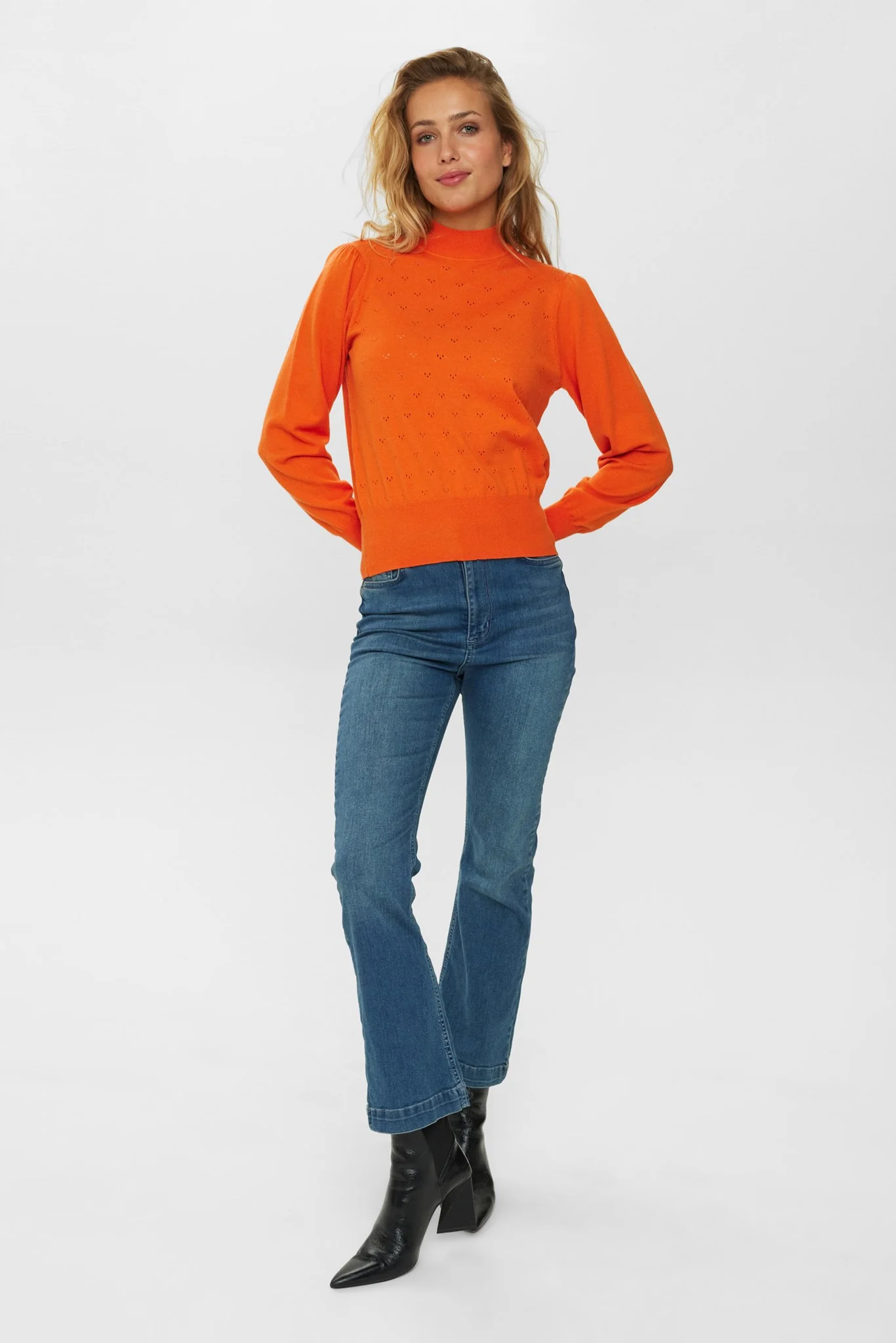 NUEDNA PULLOVER  - Red Orange - Image 3