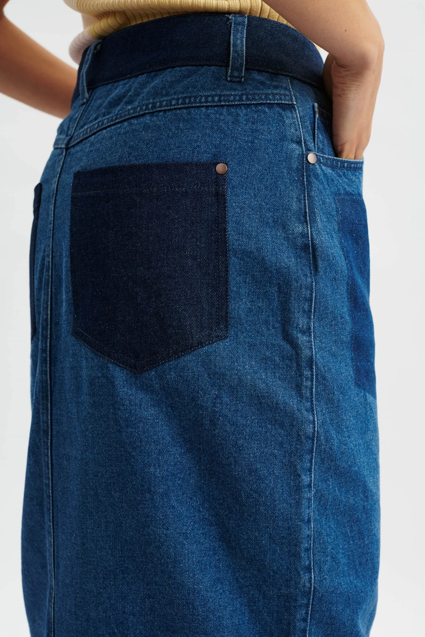 NUEDUZI SKIRT - Medium Blue Denim - Image 5
