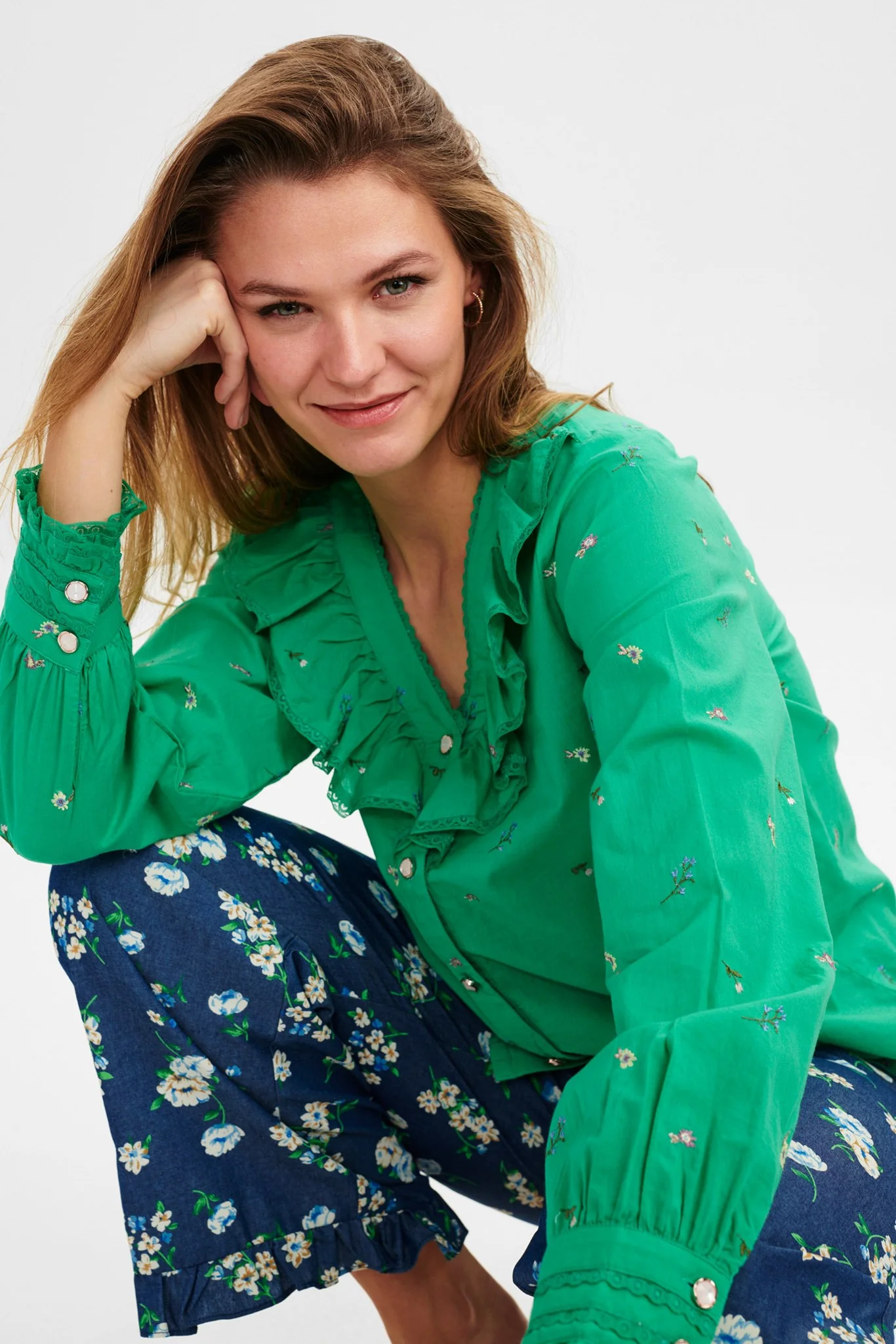 NUELBA LS SHIRT - Simply Green - Image 6