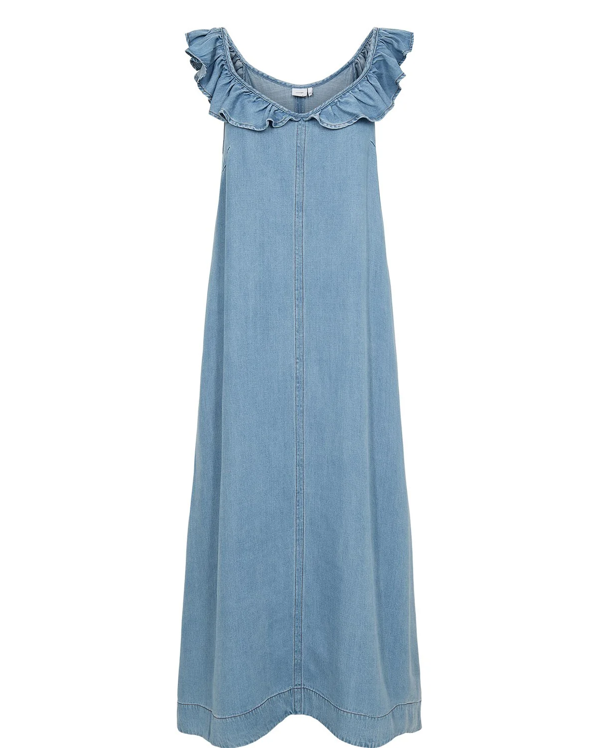 NUELIDA DRESS - Light Blue Denim - Image 6