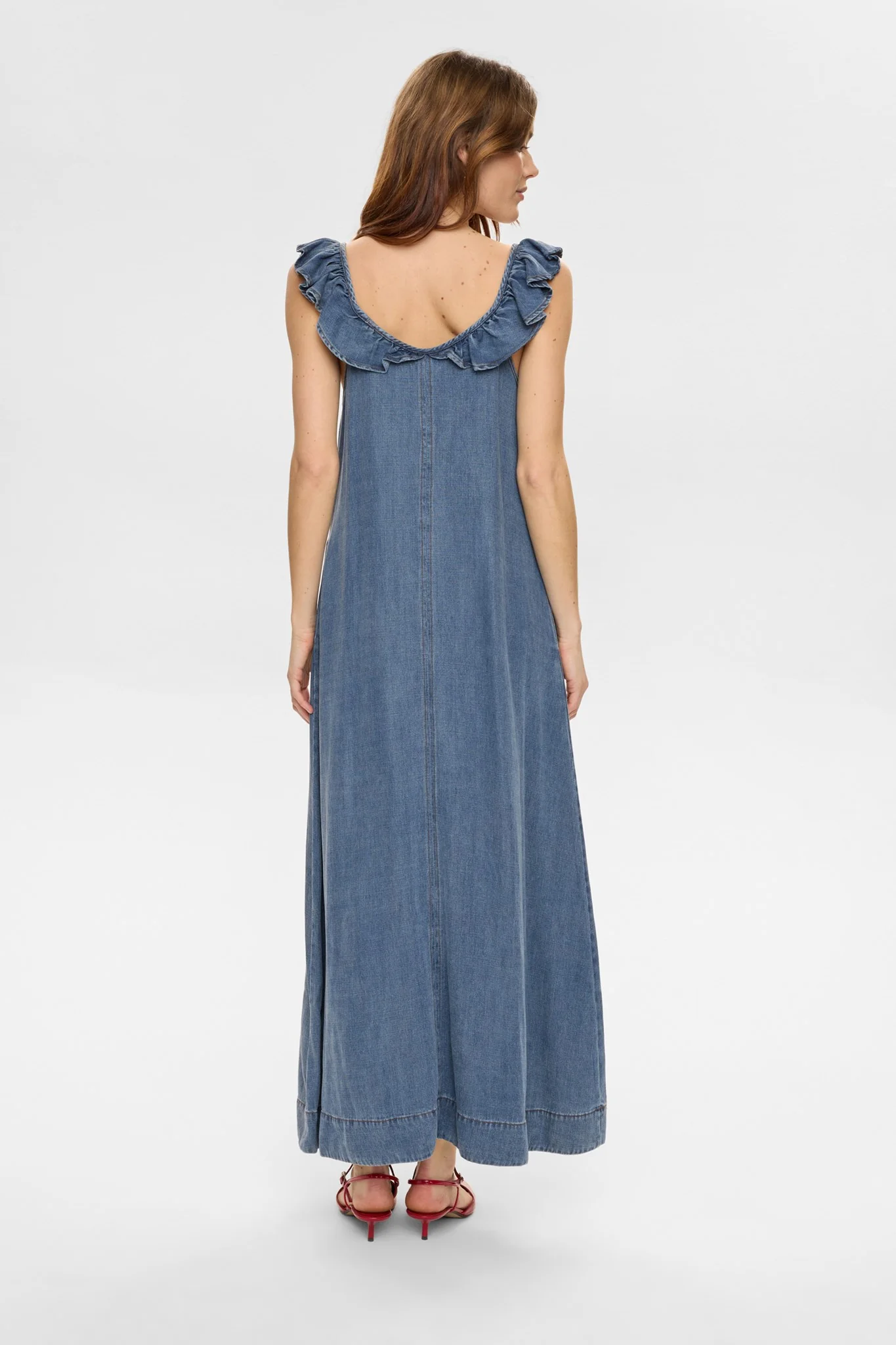 NUELIDA DRESS - Snow Washed Denim - Image 2