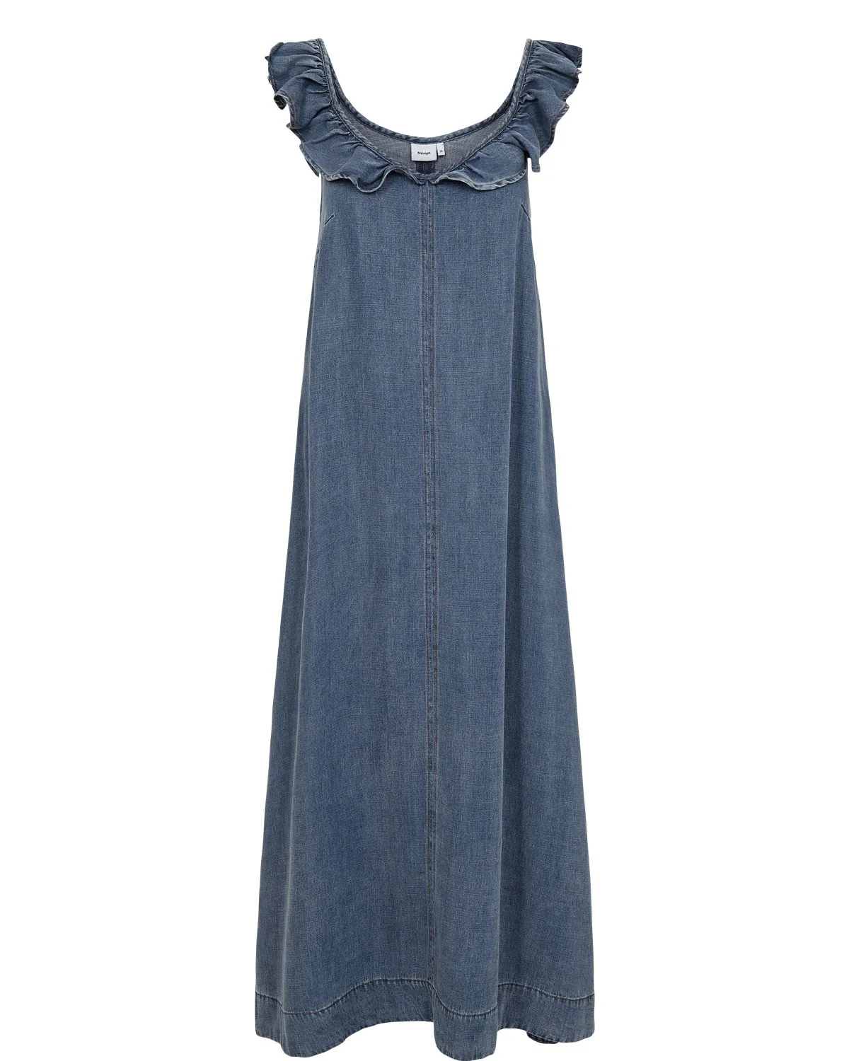 NUELIDA DRESS - Snow Washed Denim - Image 6