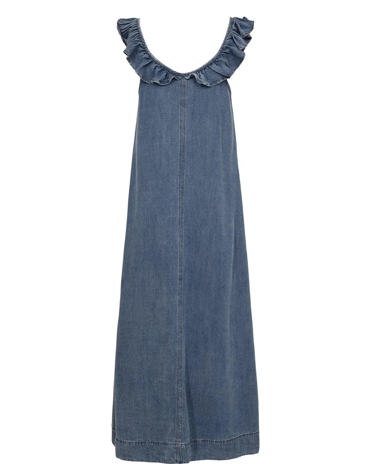NUELIDA DRESS - Snow Washed Denim - Image 7