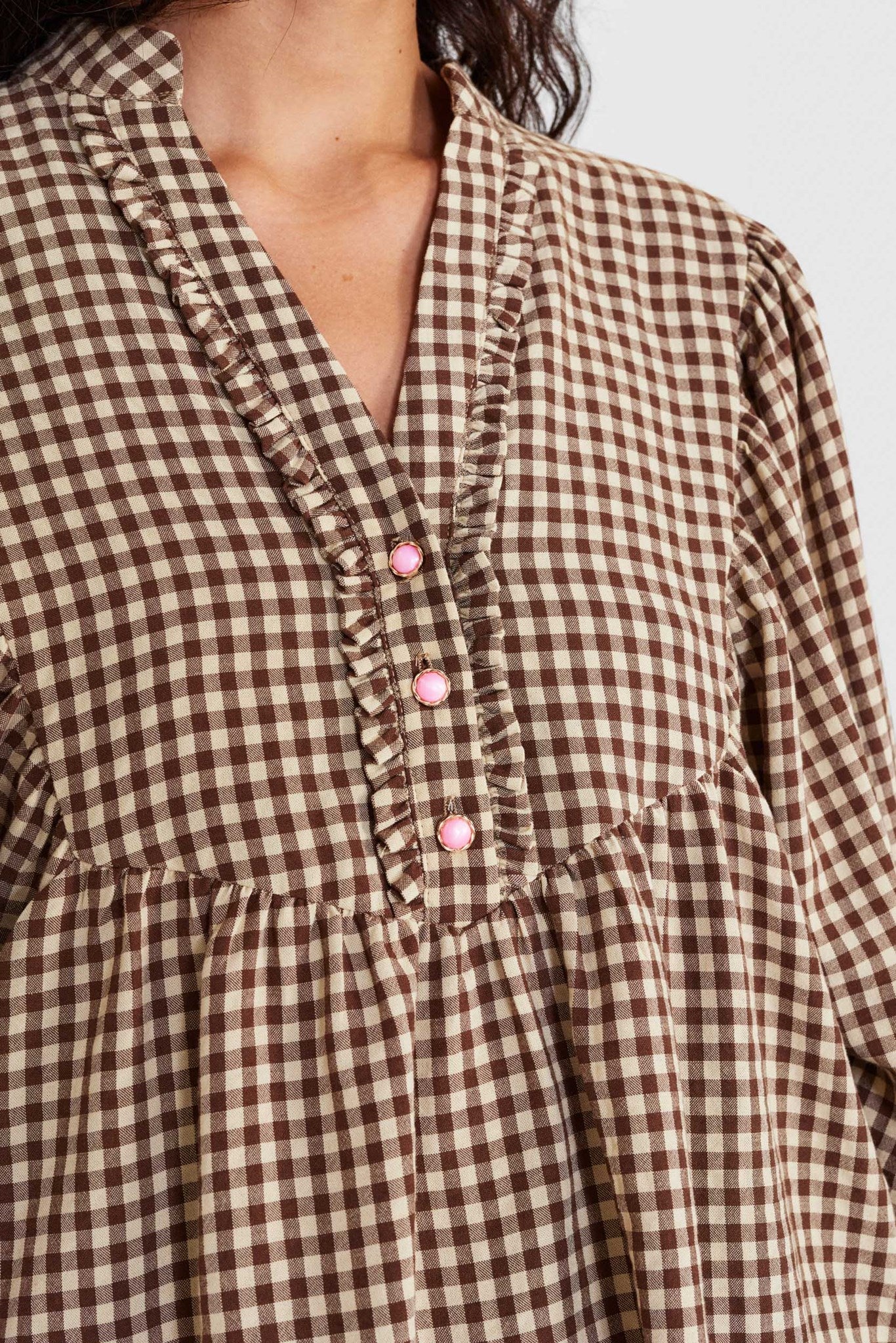 NUELINA BLOUSE - Otter - Image 4