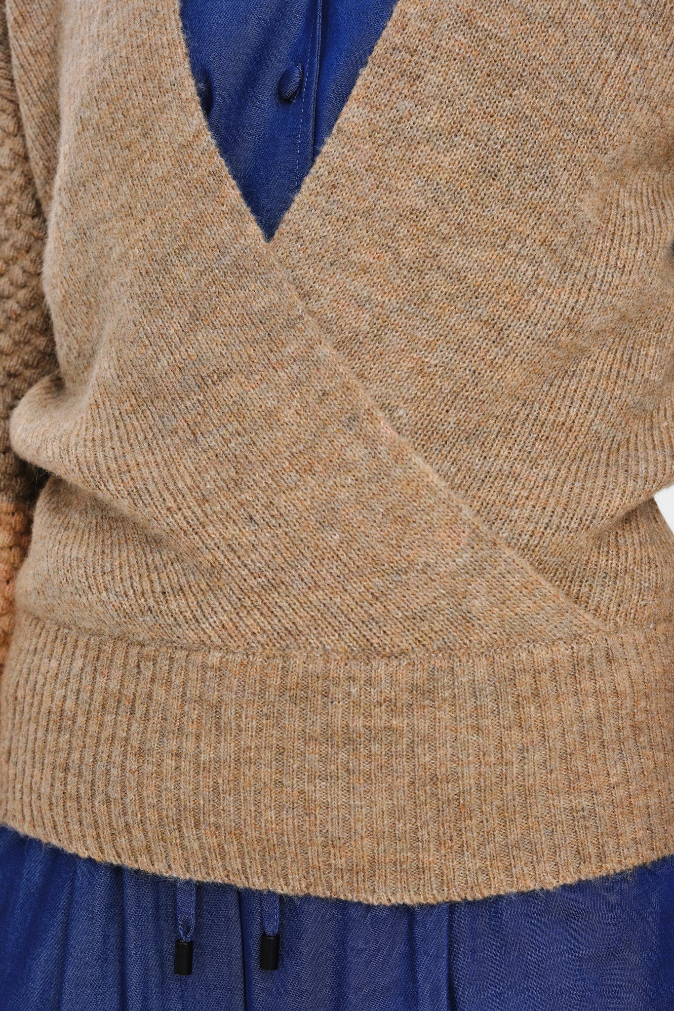 NUELINE WRAP PULLOVER - Raw Sienna - Image 4