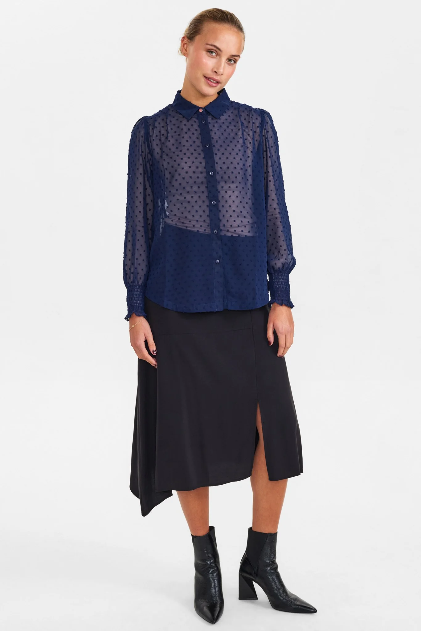 NUELINORA SHIRT - Dark Sapphire - Image 3