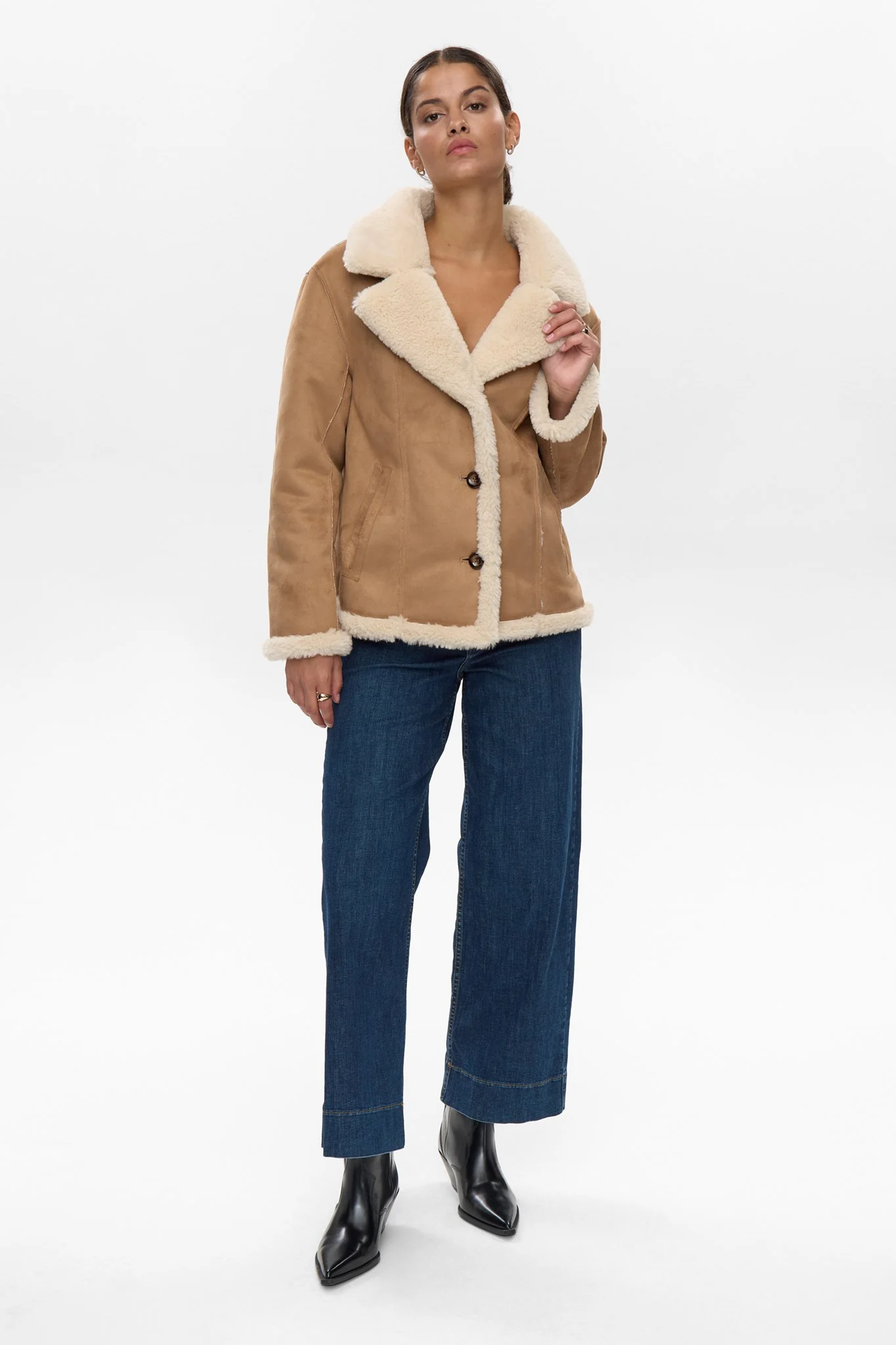 NUELIOTTA REVERSIBLE JACKET - Cognac - Image 3