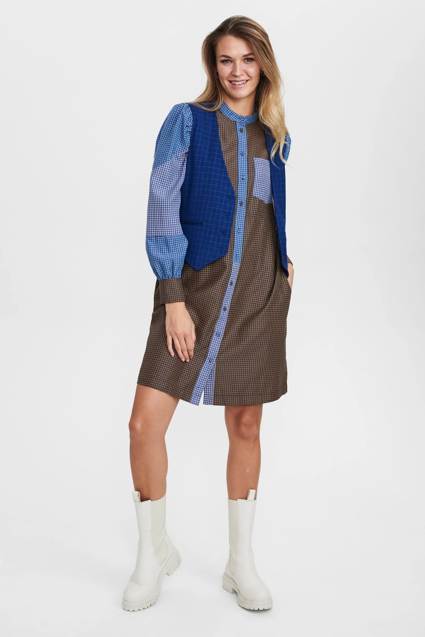 NUELIZABETH WAISTCOAT - Estate Blue - Image 3