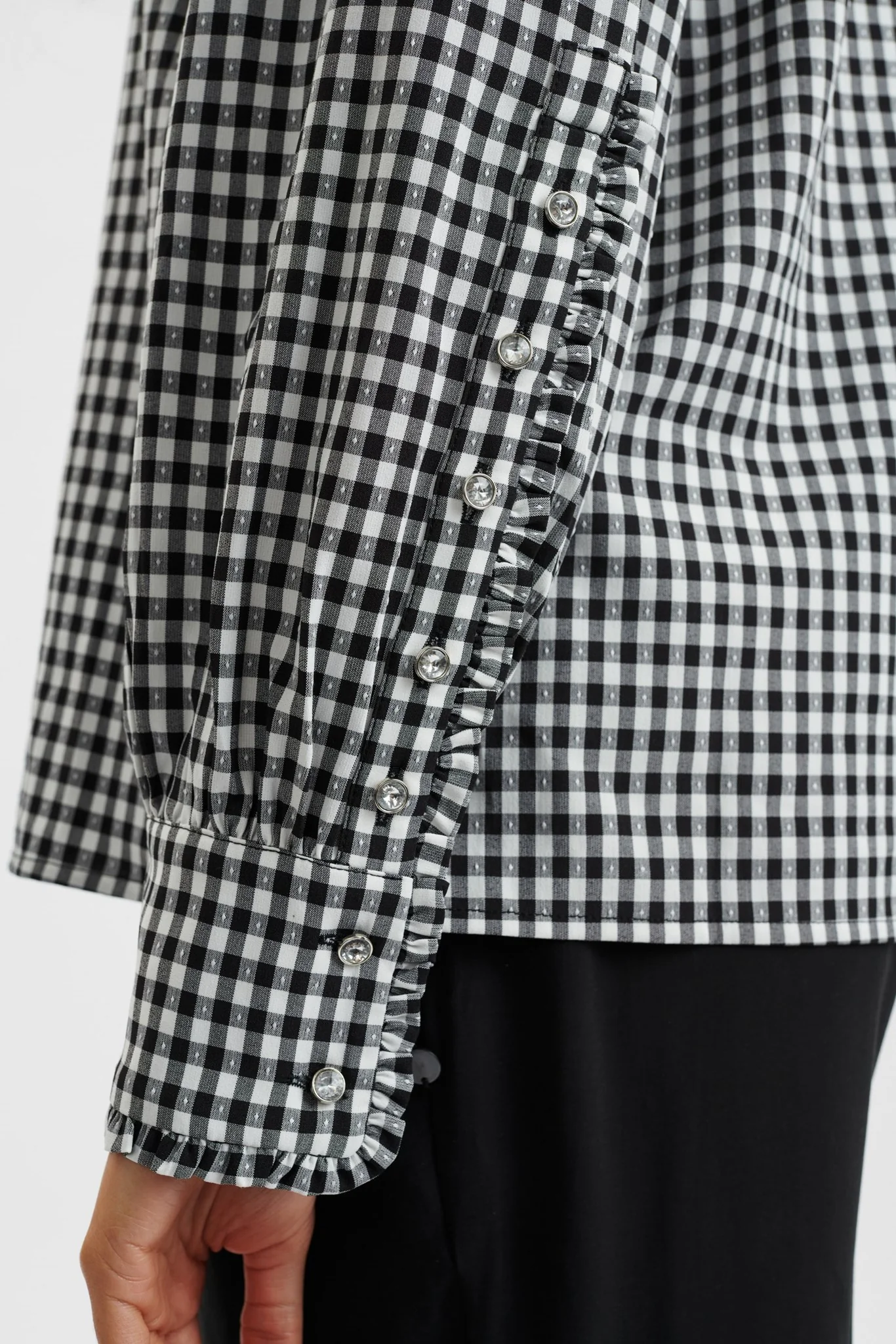 NUELLA BLOUSE - Caviar - Image 5