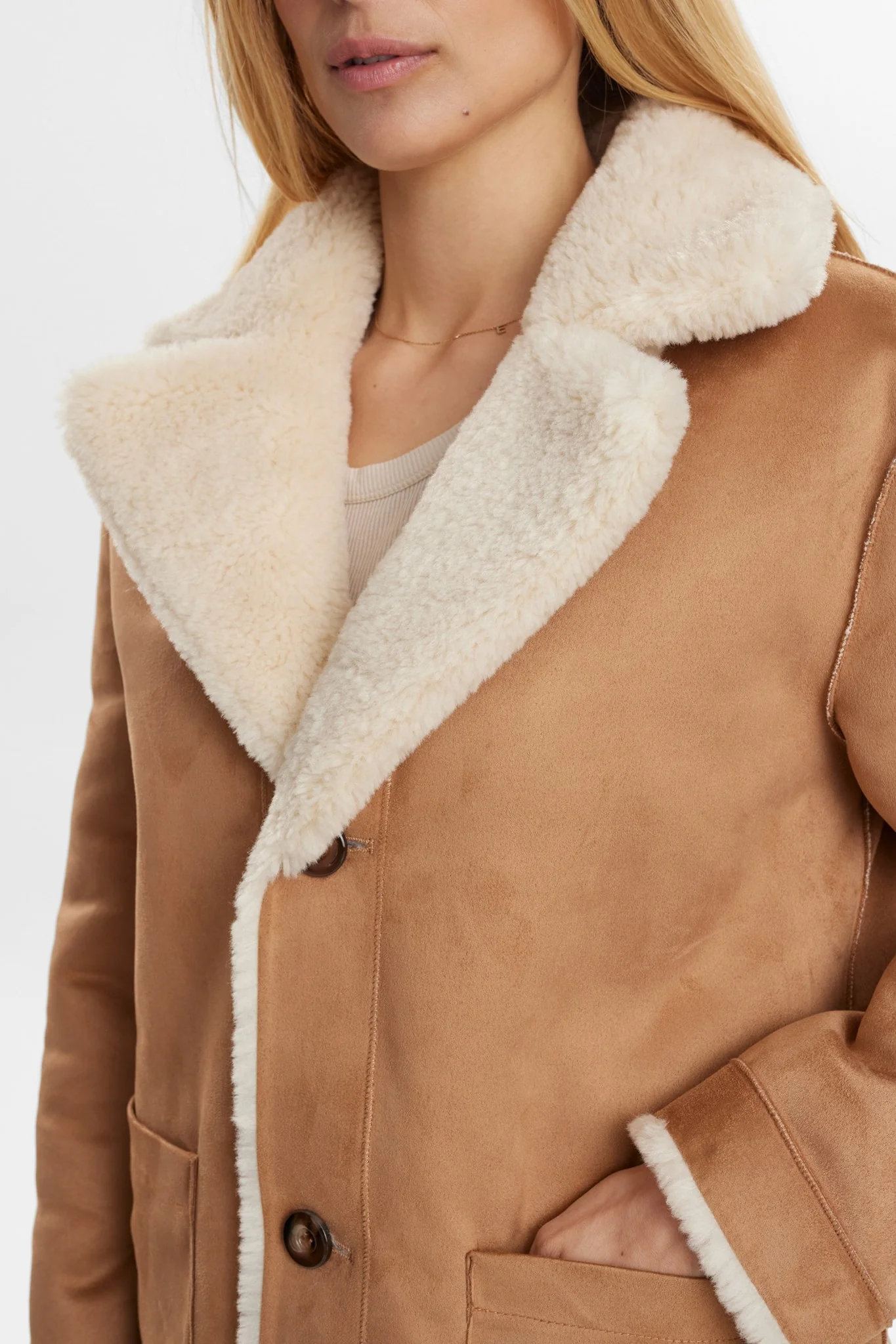 NUELLIOT REVERSIBLE COAT - Cognac - Image 4