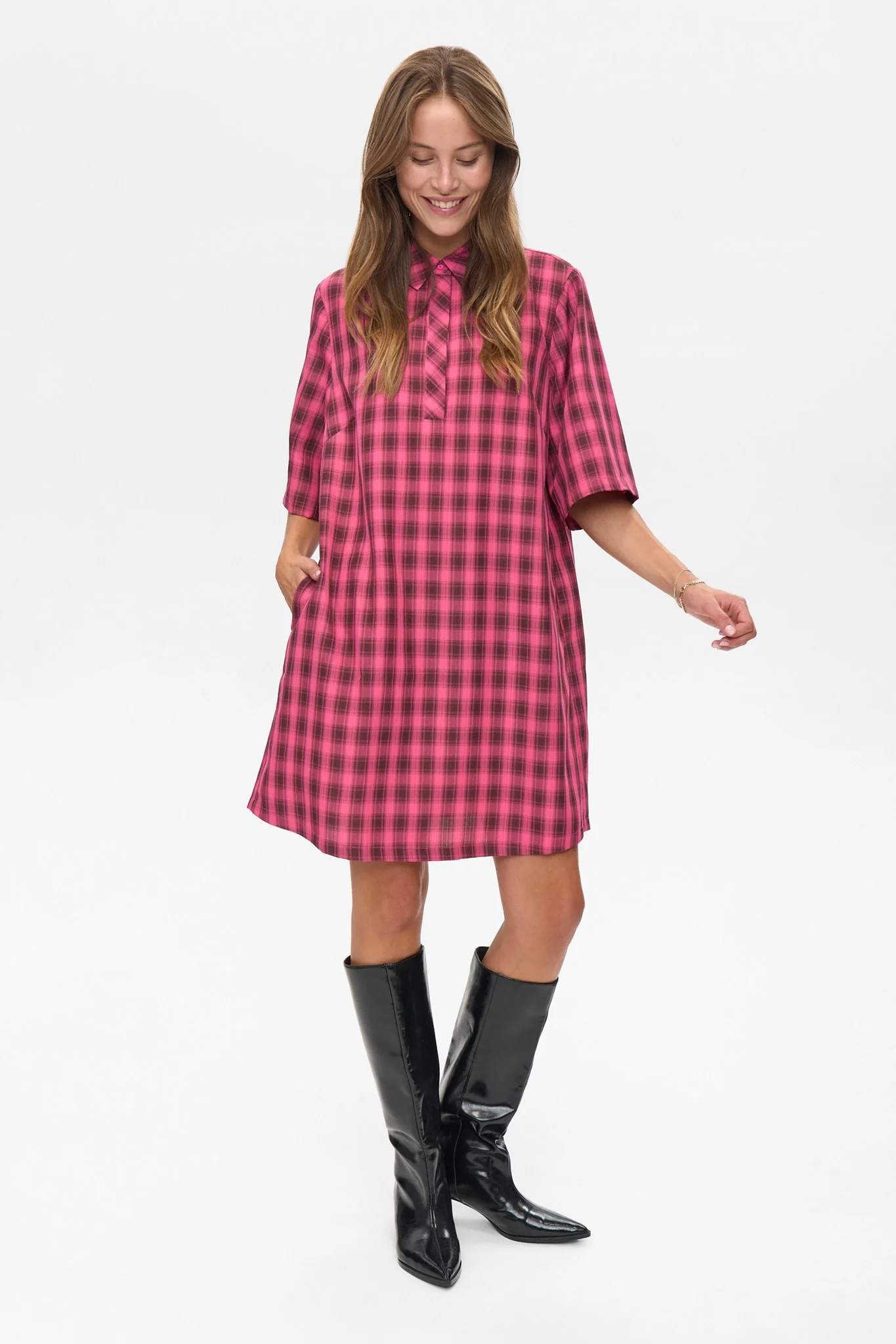 NUELMA DRESS  - Pink Lemonade - Image 6