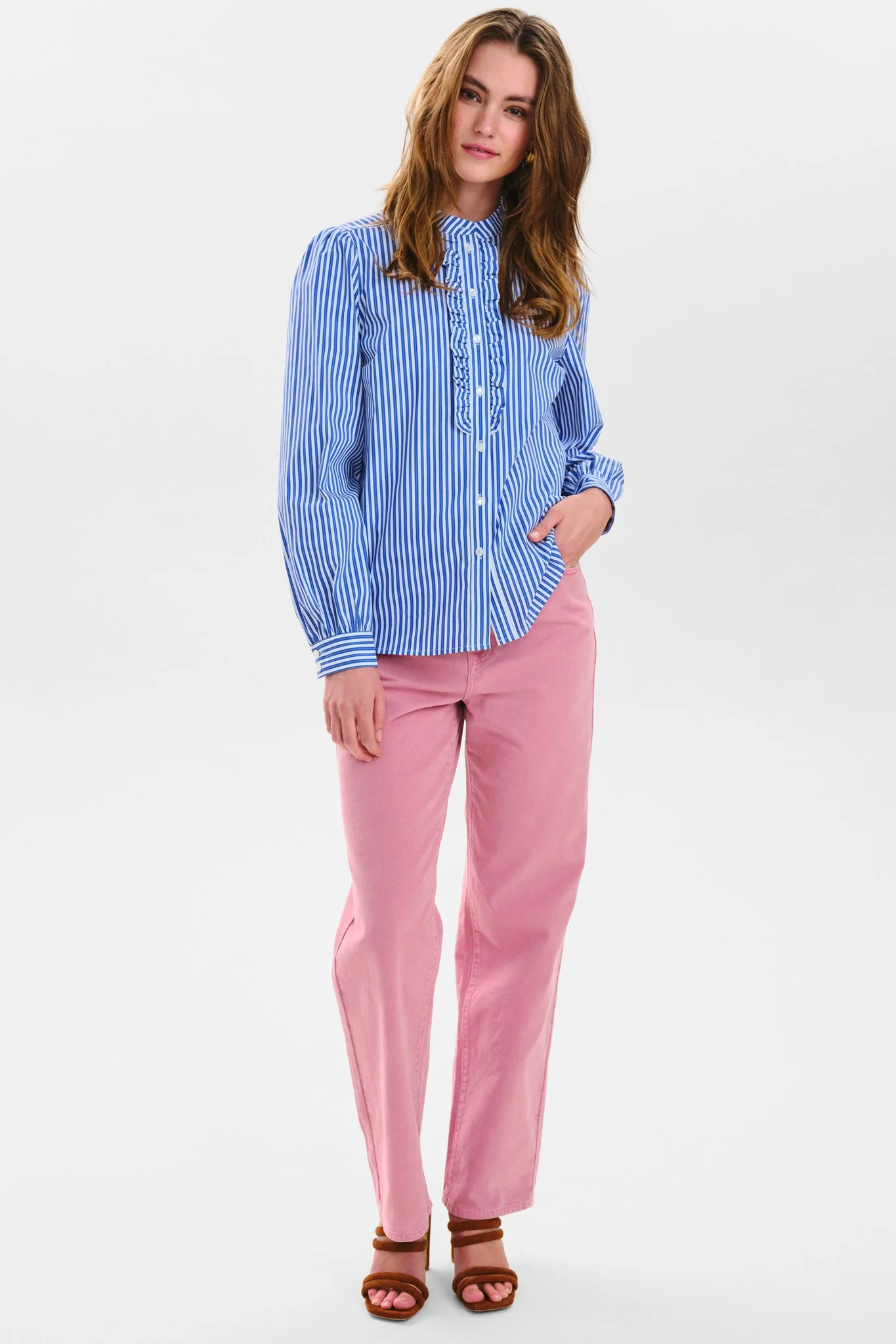 NUELVIRA RUFFLE SHIRT - Marlin - Image 3