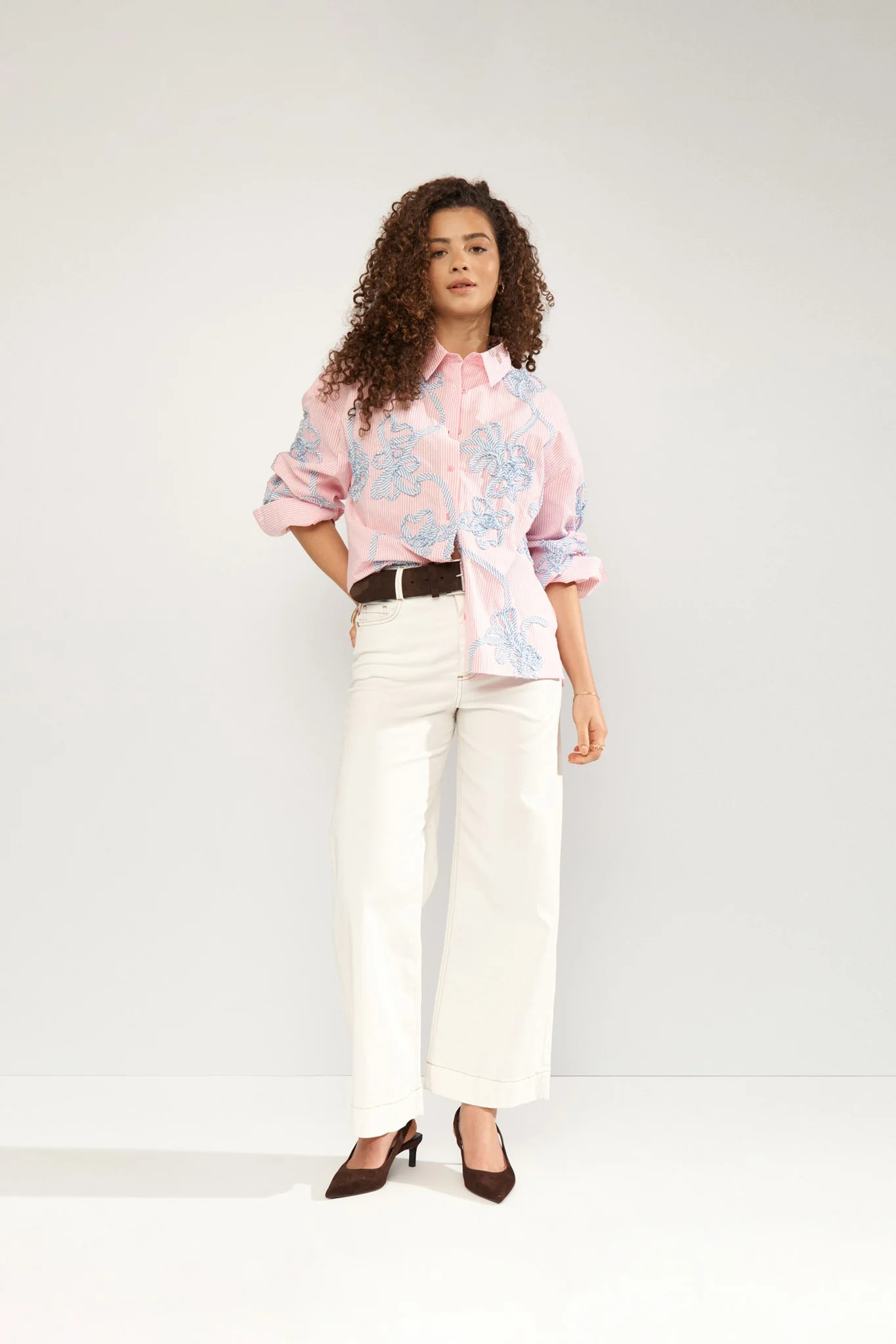 NUEMELIA OVERSIZE SHIRT - Prism Pink - Image 3