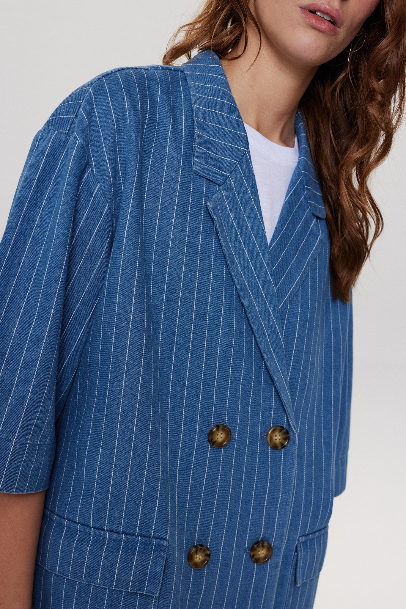 NUENITTA BLAZER - Medium Blue Denim - Image 5